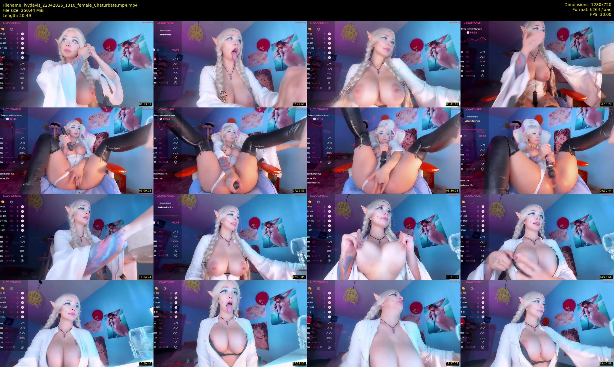 ivydavis — 21 minute Chaturbate female cam show recording, 720p, Apr 22, 2026