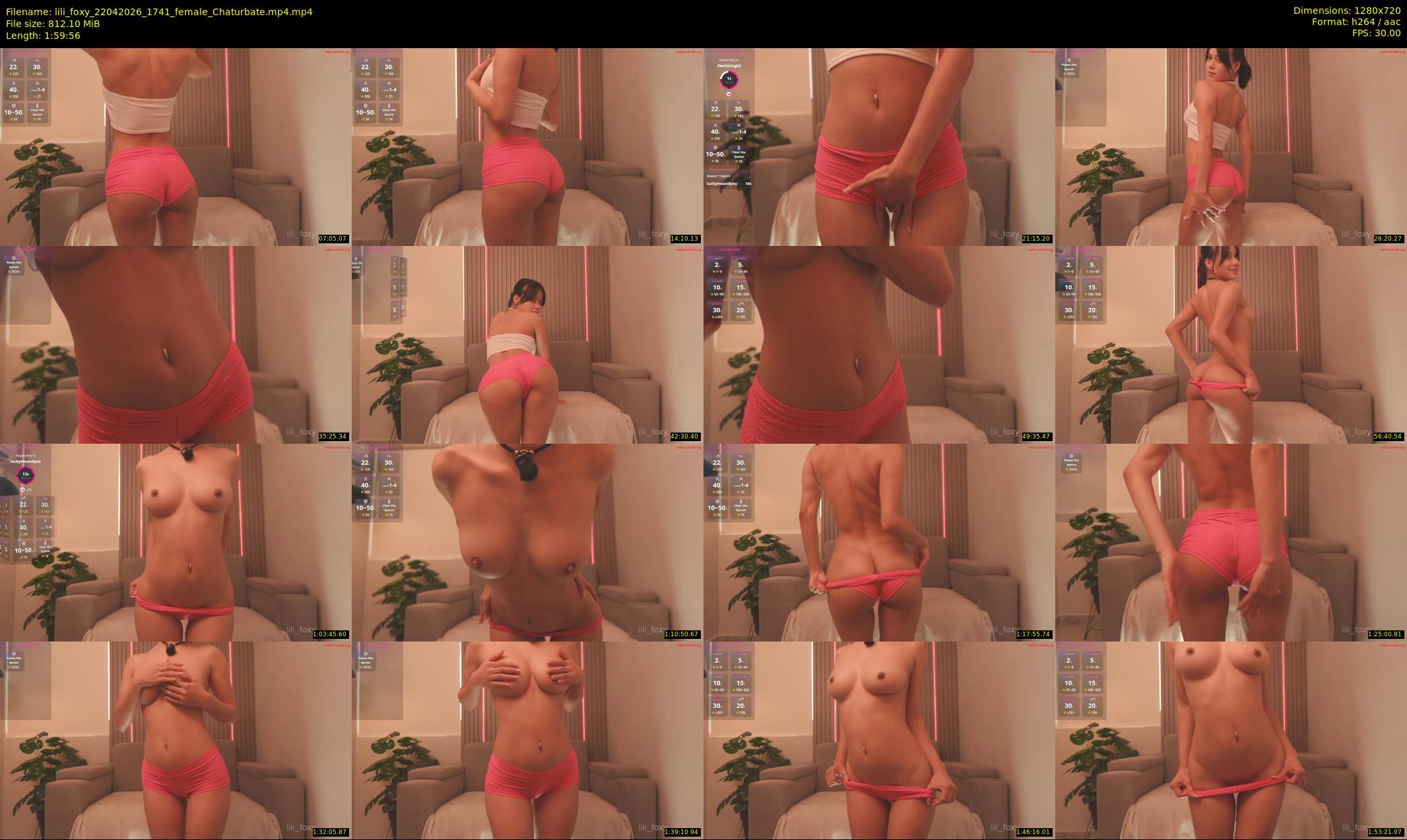 lili_foxy — 120 minute Chaturbate female cam show recording, 720p, Apr 22, 2026