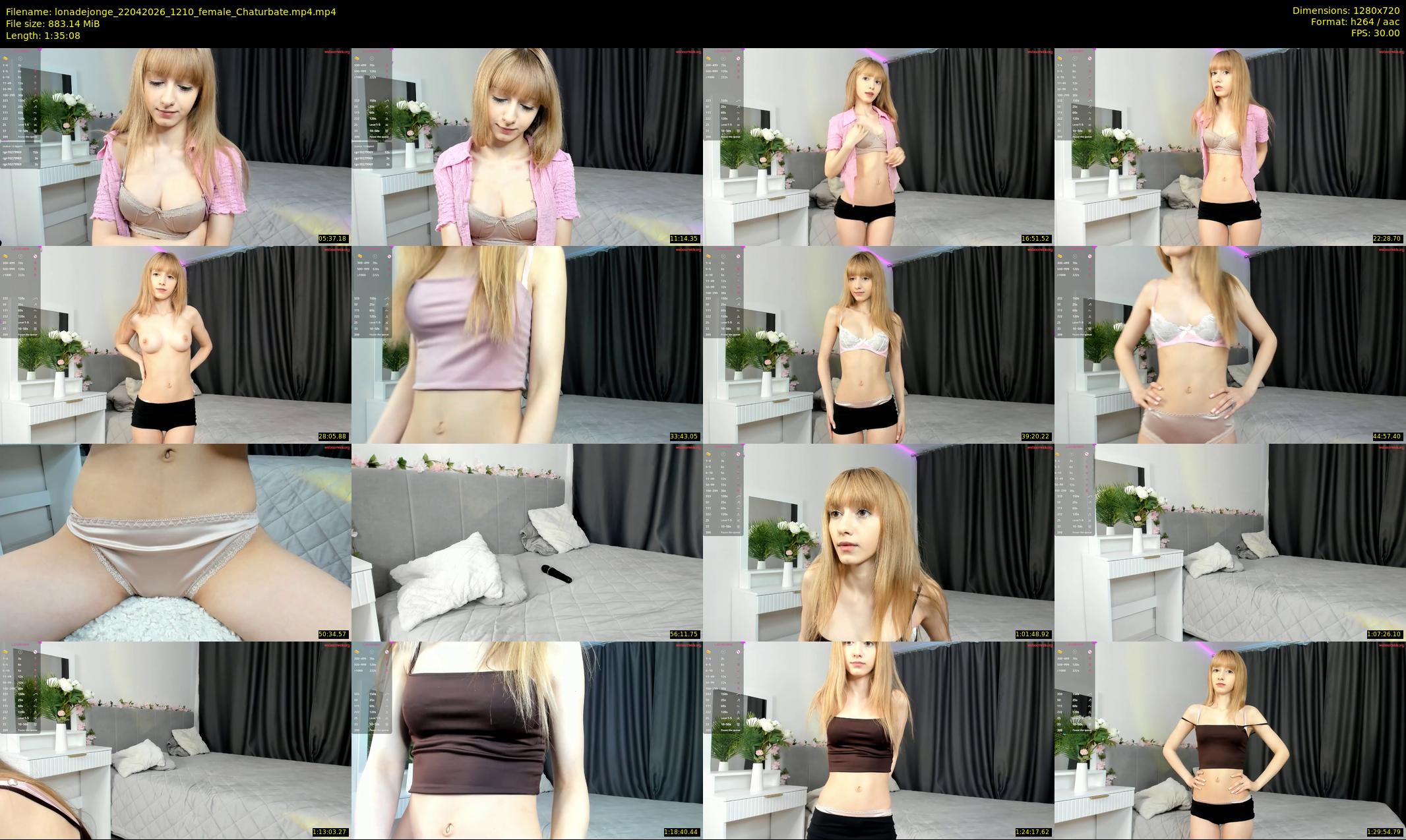 lonadejonge — 96 minute Chaturbate female cam show recording, 720p, Apr 22, 2026