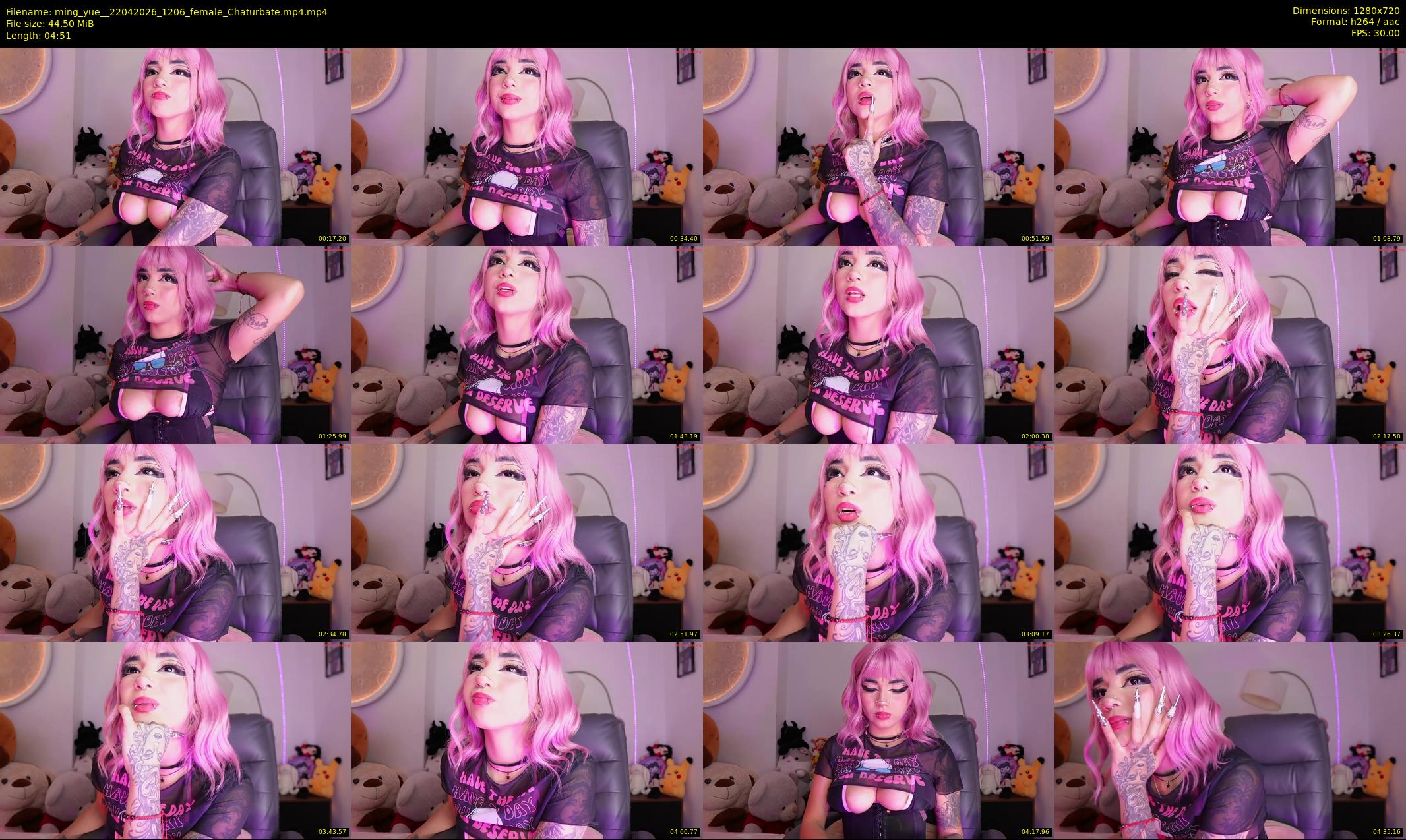 ming_yue_ — 5 minute Chaturbate female cam show recording, 720p, Apr 22, 2026