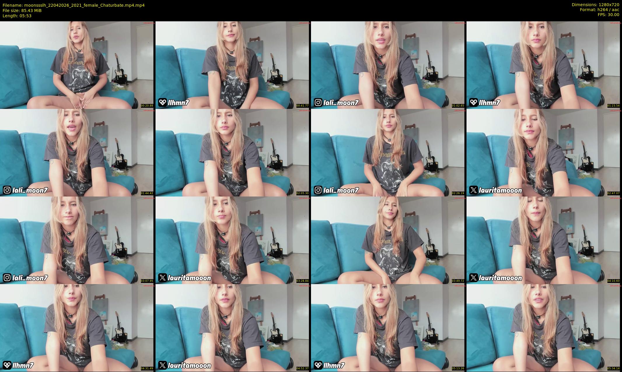 moonssslh — 6 minute Chaturbate female cam show recording, 720p, Apr 22, 2026