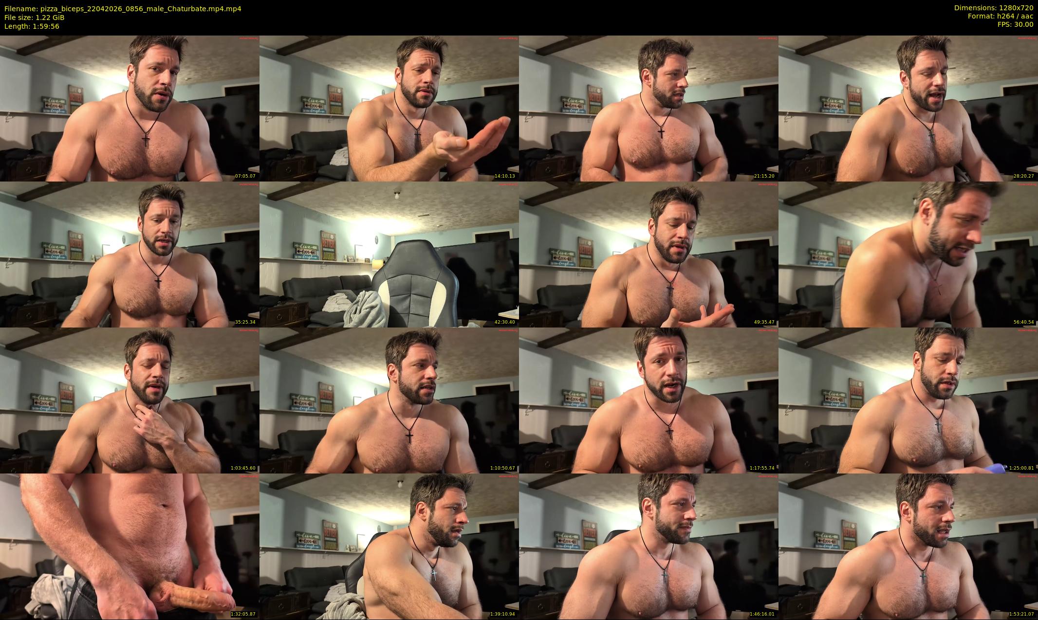 pizza_biceps — 120 minute Chaturbate male cam show recording, 720p, Apr 22, 2026