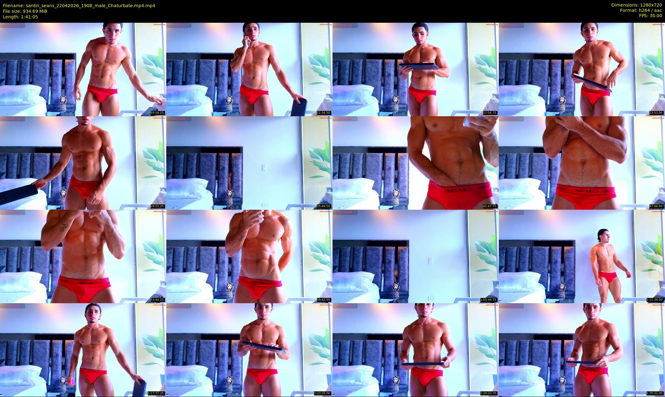 santin_seans — 102 minute Chaturbate male cam show recording, 720p, Apr 22, 2026