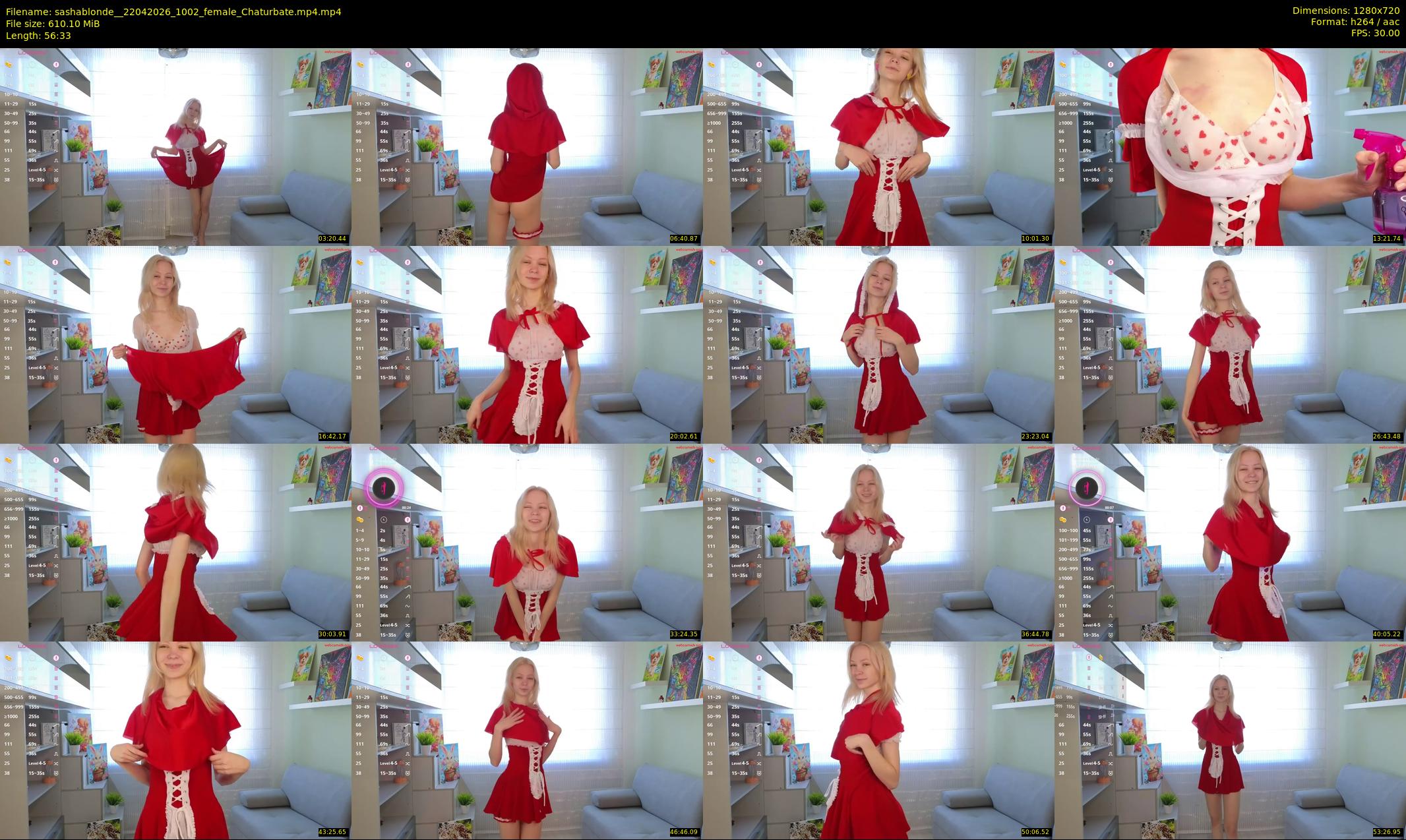 sashablonde_ — 57 minute Chaturbate female cam show recording, 720p, Apr 22, 2026