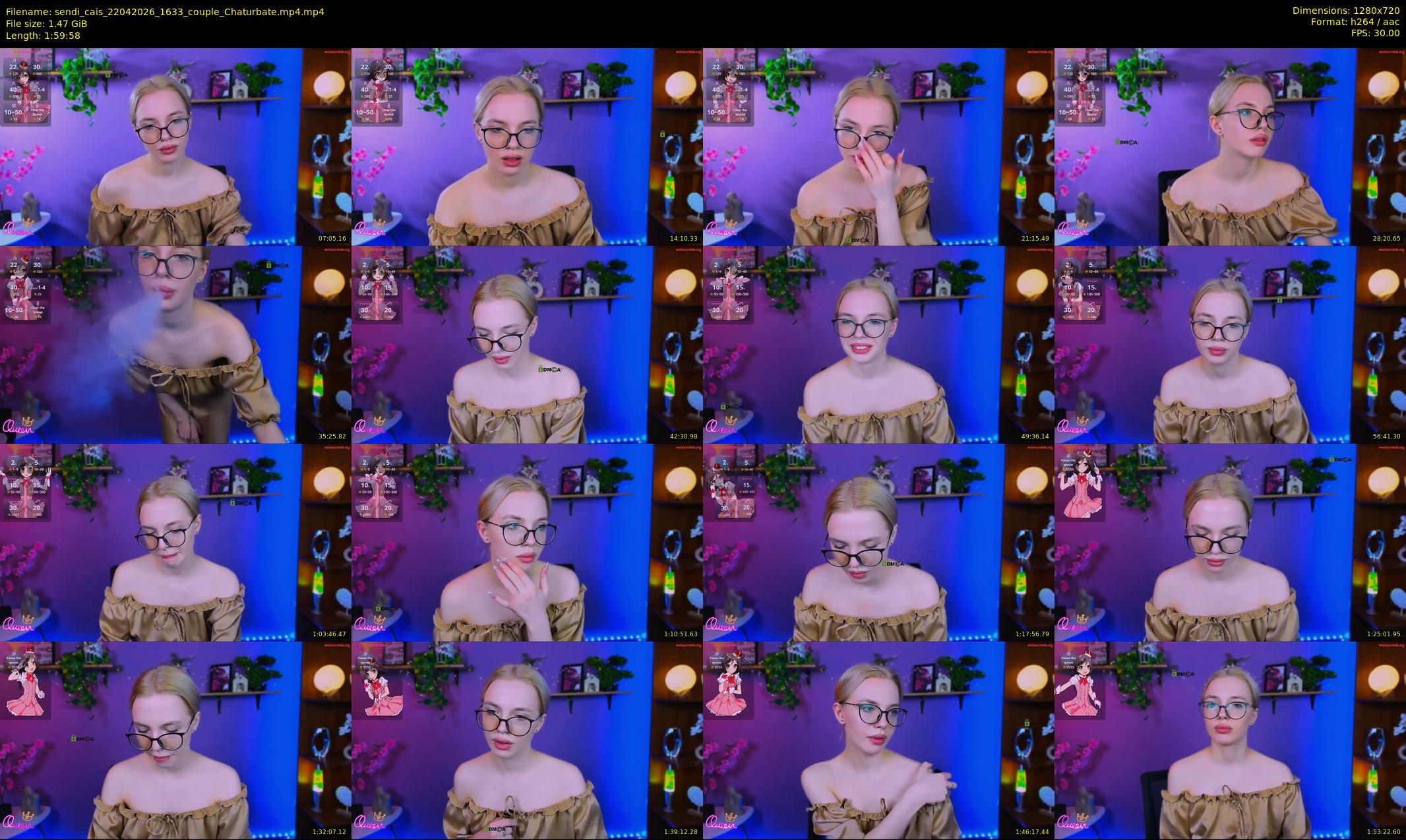 sendi_cais — 120 minute Chaturbate female cam show recording, 720p, Apr 22, 2026
