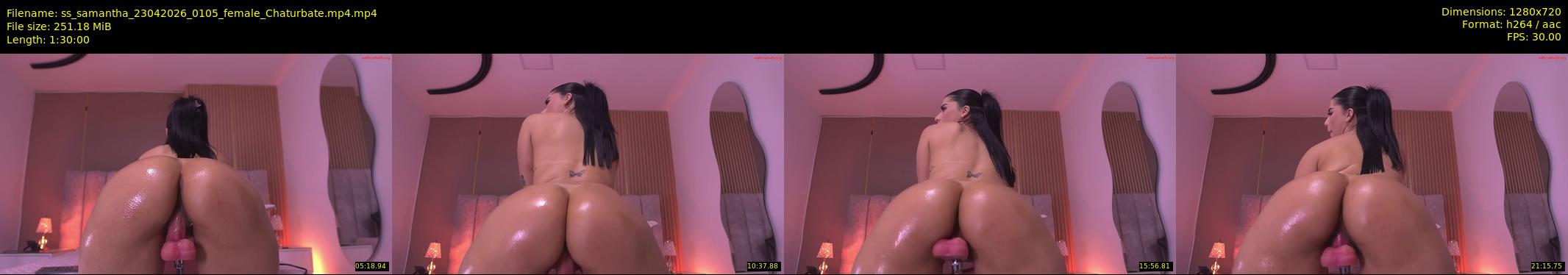 ss_samantha — 90 minute Chaturbate female cam show recording, 720p, Apr 23, 2026