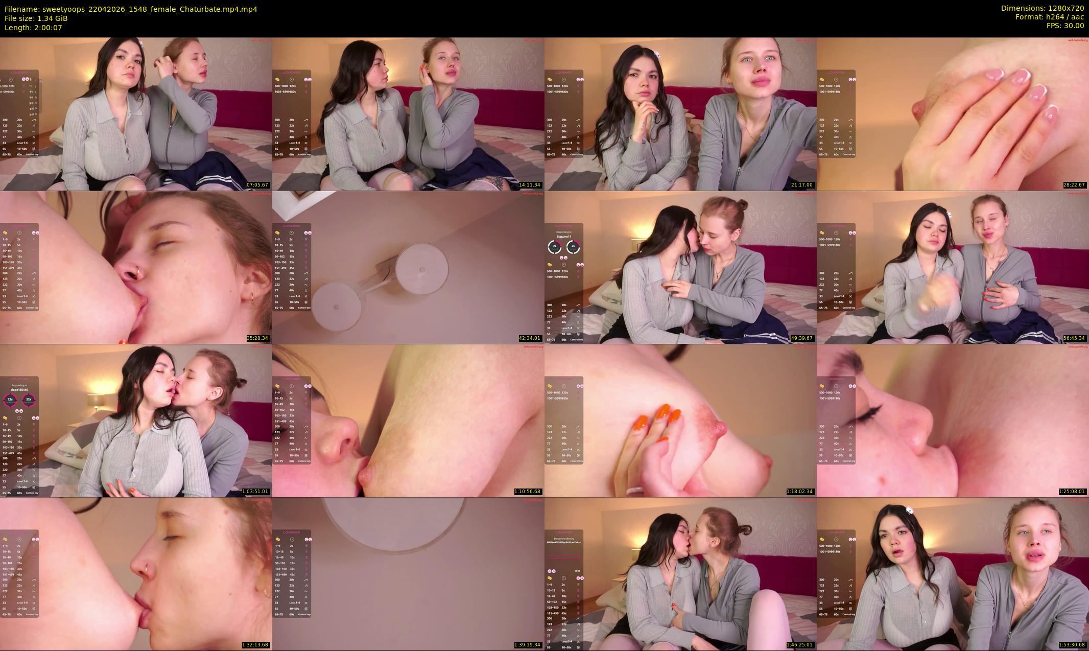sweetyoops — 121 minute Chaturbate female cam show recording, 720p, Apr 22, 2026