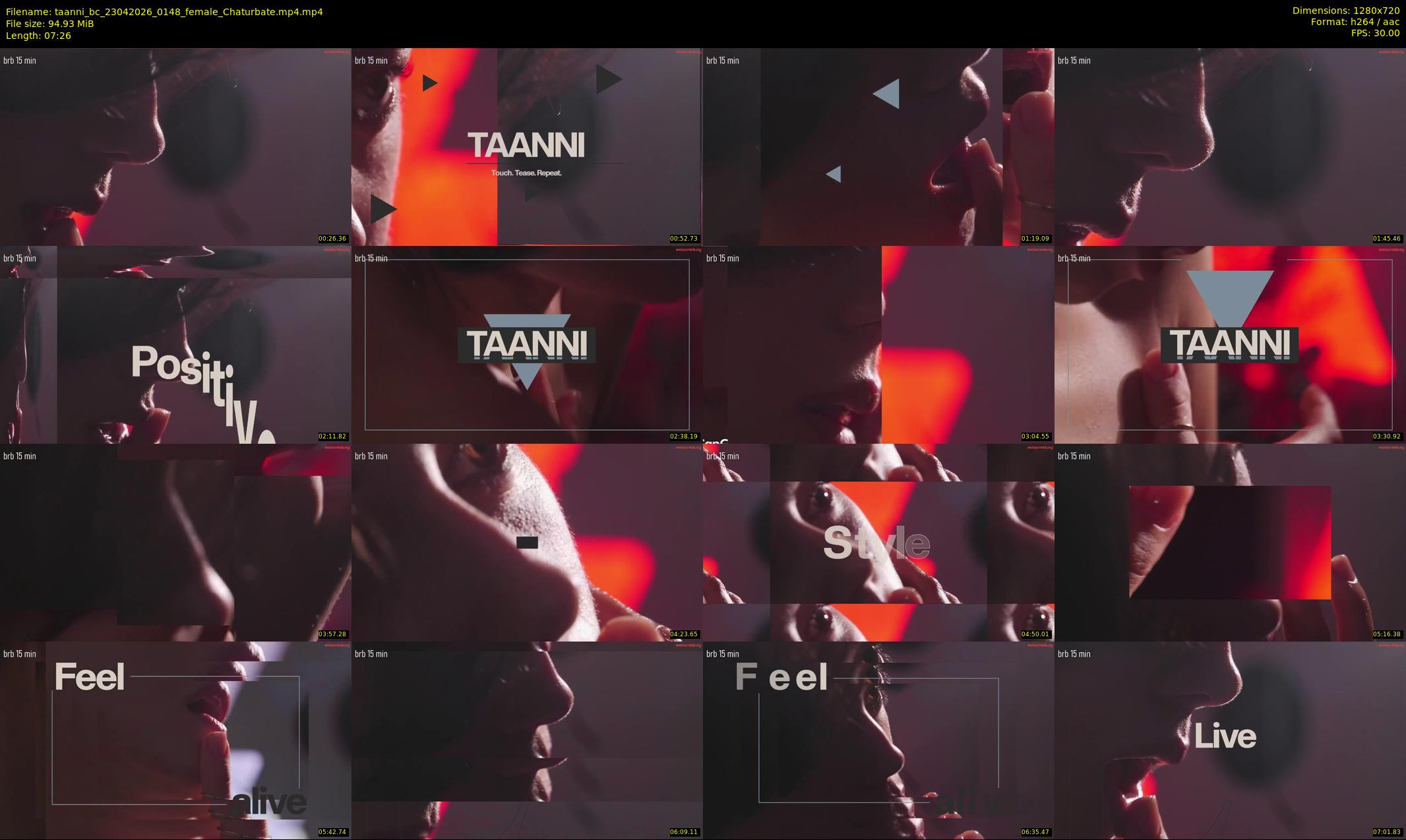 taanni_bc — 8 minute Chaturbate female cam show recording, 720p, Apr 23, 2026