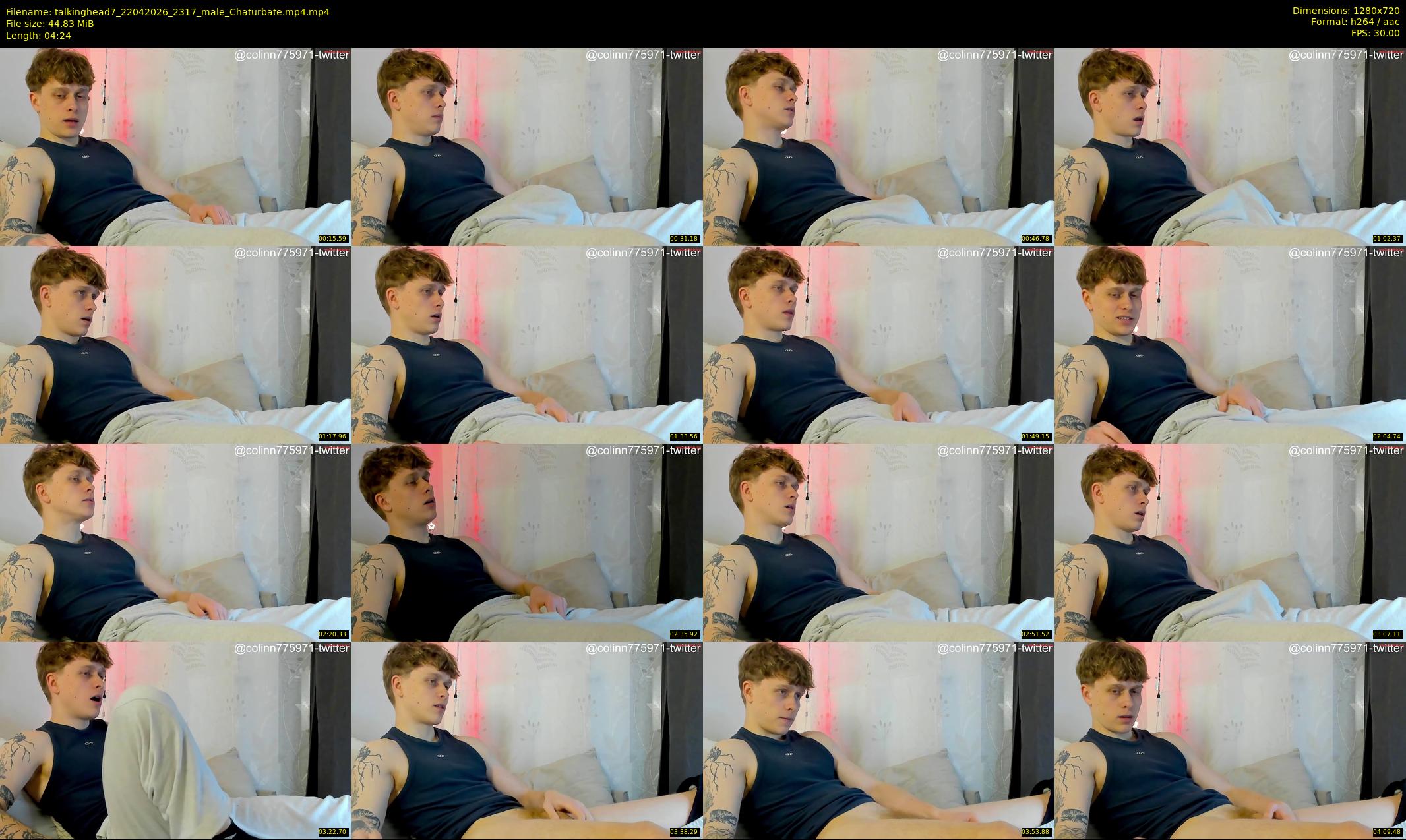 talkinghead7 — 5 minute Chaturbate male cam show recording, 720p, Apr 22, 2026