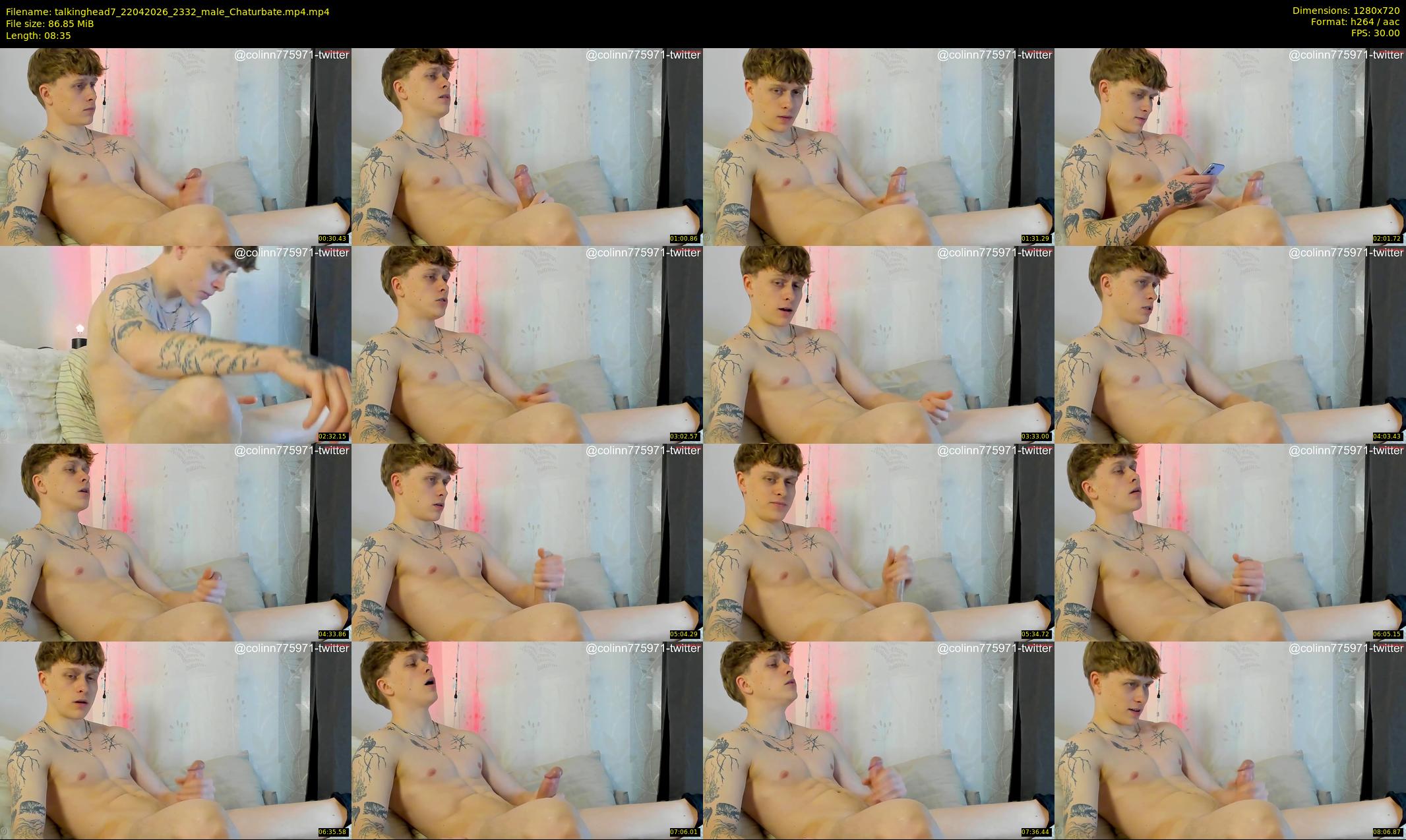 talkinghead7 — 9 minute Chaturbate male cam show recording, 720p, Apr 22, 2026