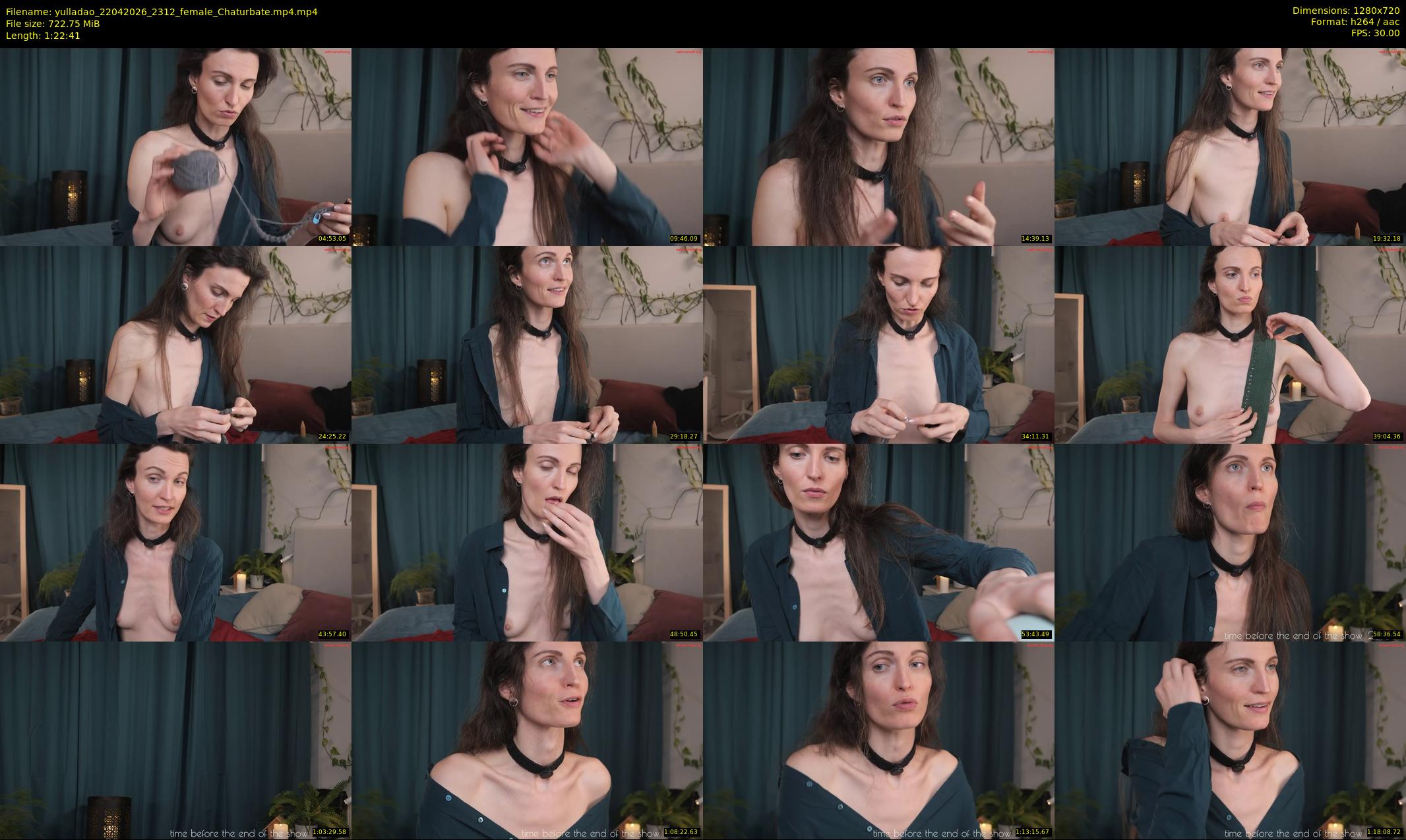 yulladao — 83 minute Chaturbate female cam show recording, 720p, Apr 22, 2026