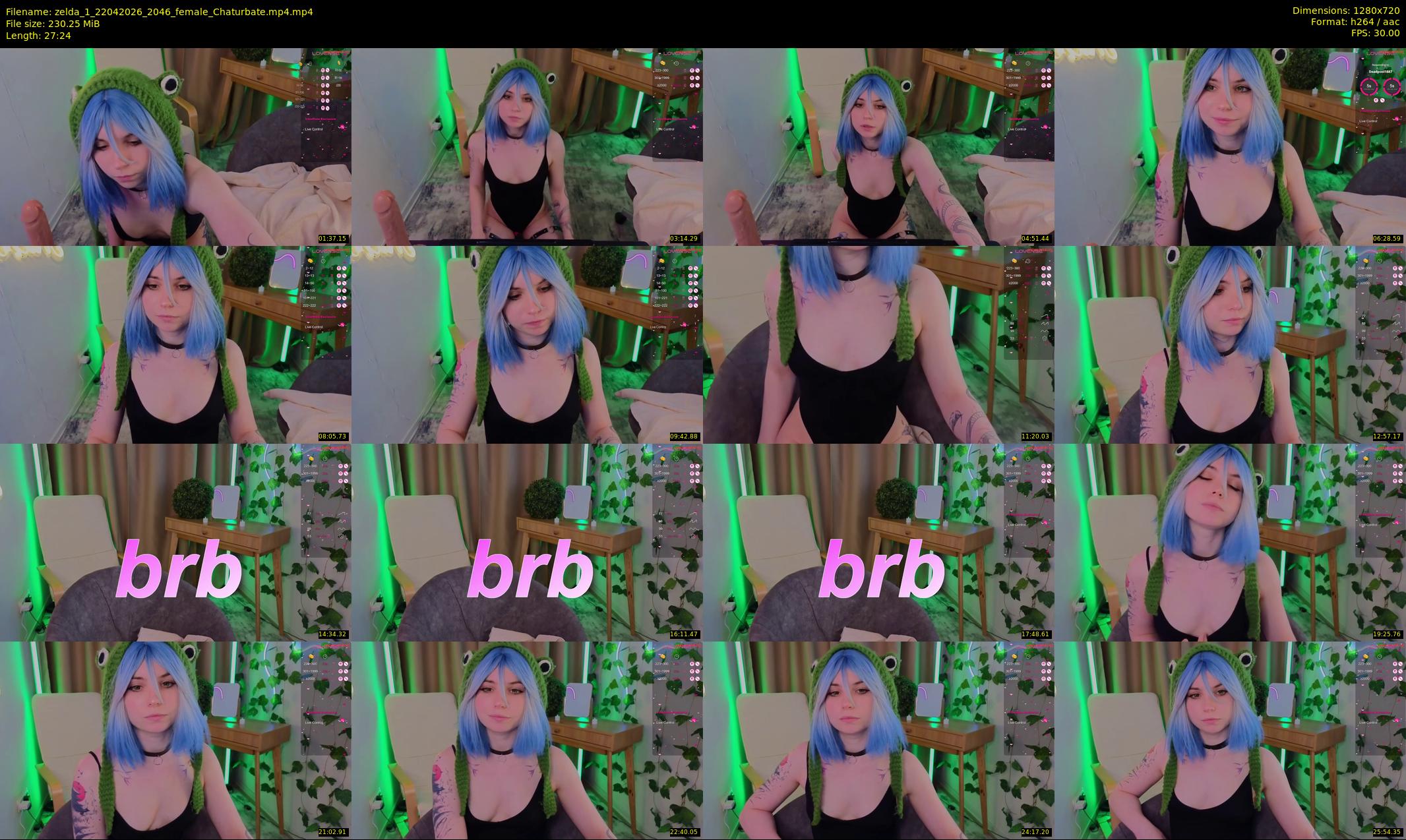zelda_1 — 28 minute Chaturbate female cam show recording, 720p, Apr 22, 2026
