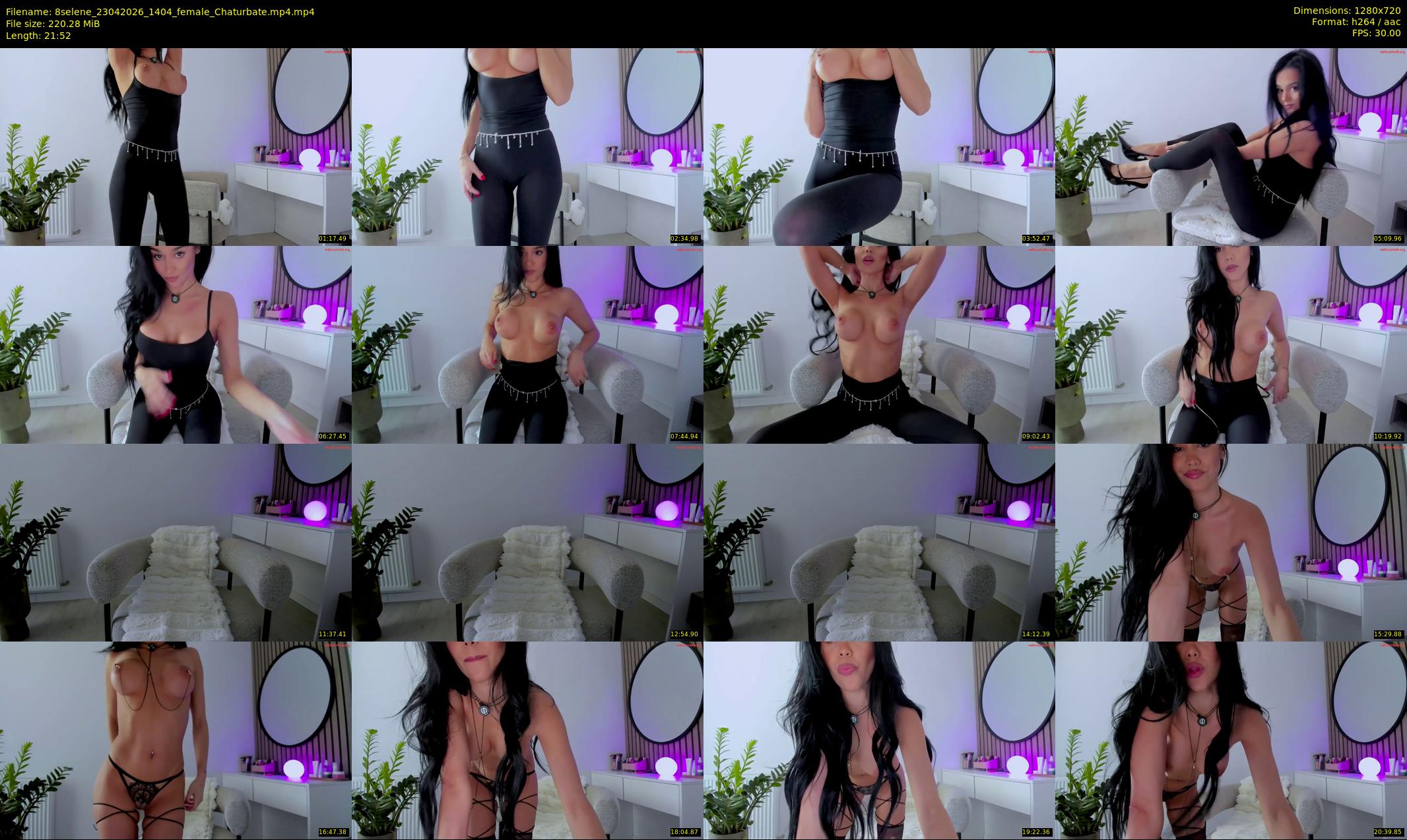 8selene — 22 minute Chaturbate female cam show recording, 720p, Apr 23, 2026
