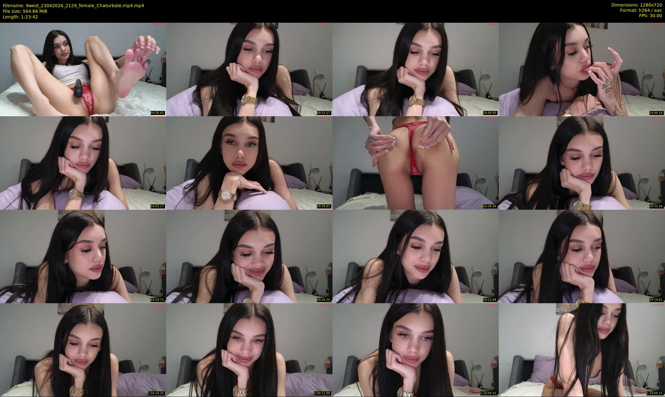 9west — 84 minute Chaturbate female cam show recording, 720p, Apr 23, 2026
