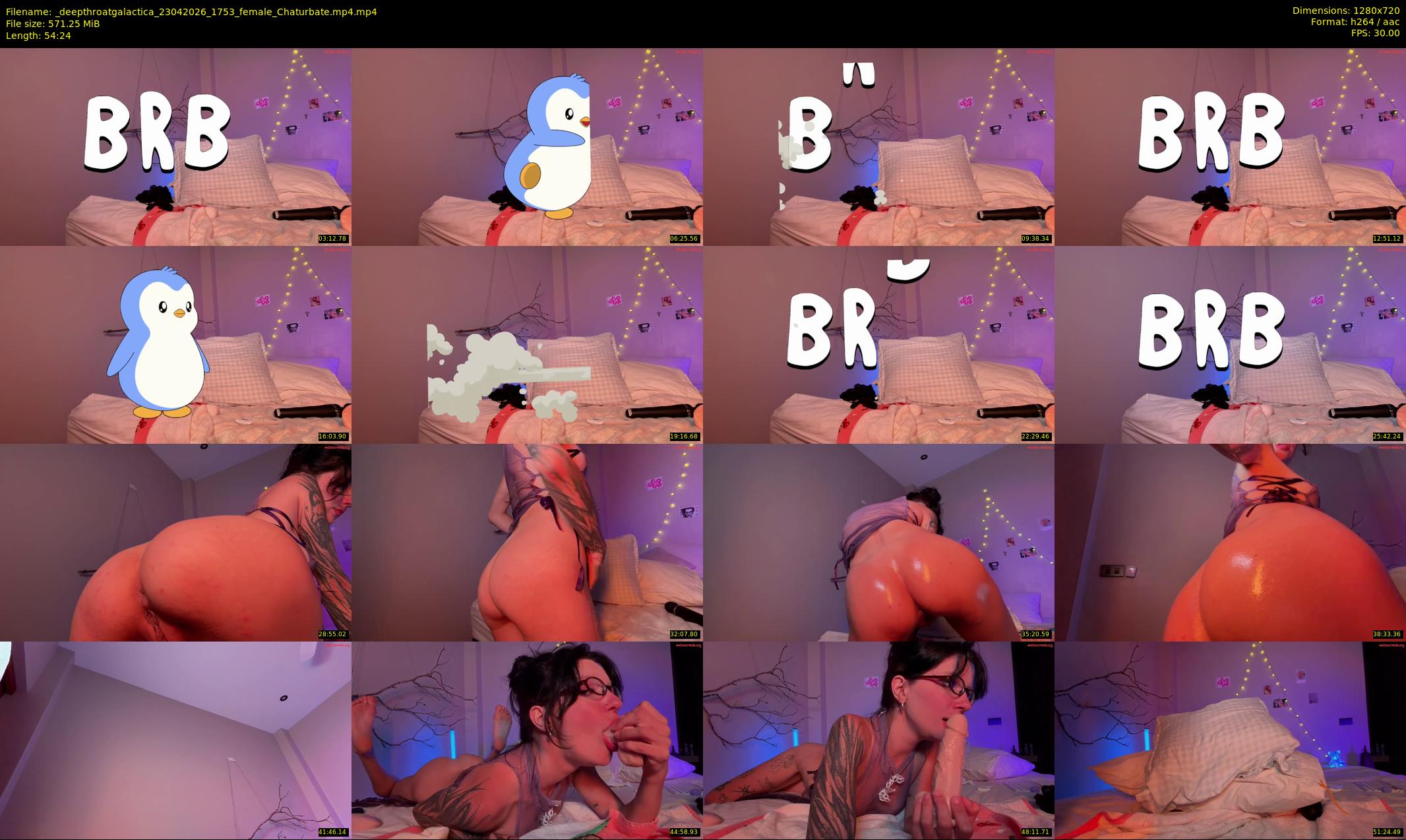 _deepthroatgalactica — 55 minute Chaturbate couple cam show recording, 720p, Apr 23, 2026