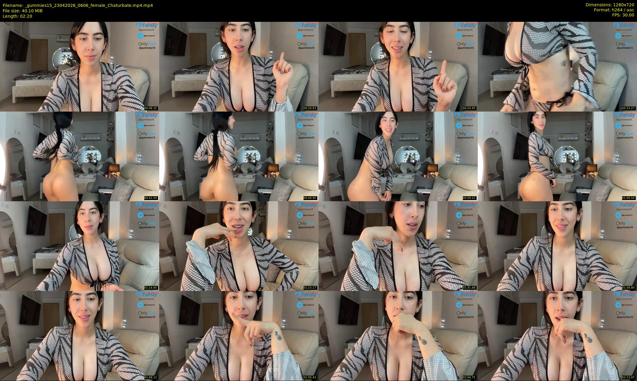 _gummies15 — 3 minute Chaturbate female cam show recording, 720p, Apr 23, 2026