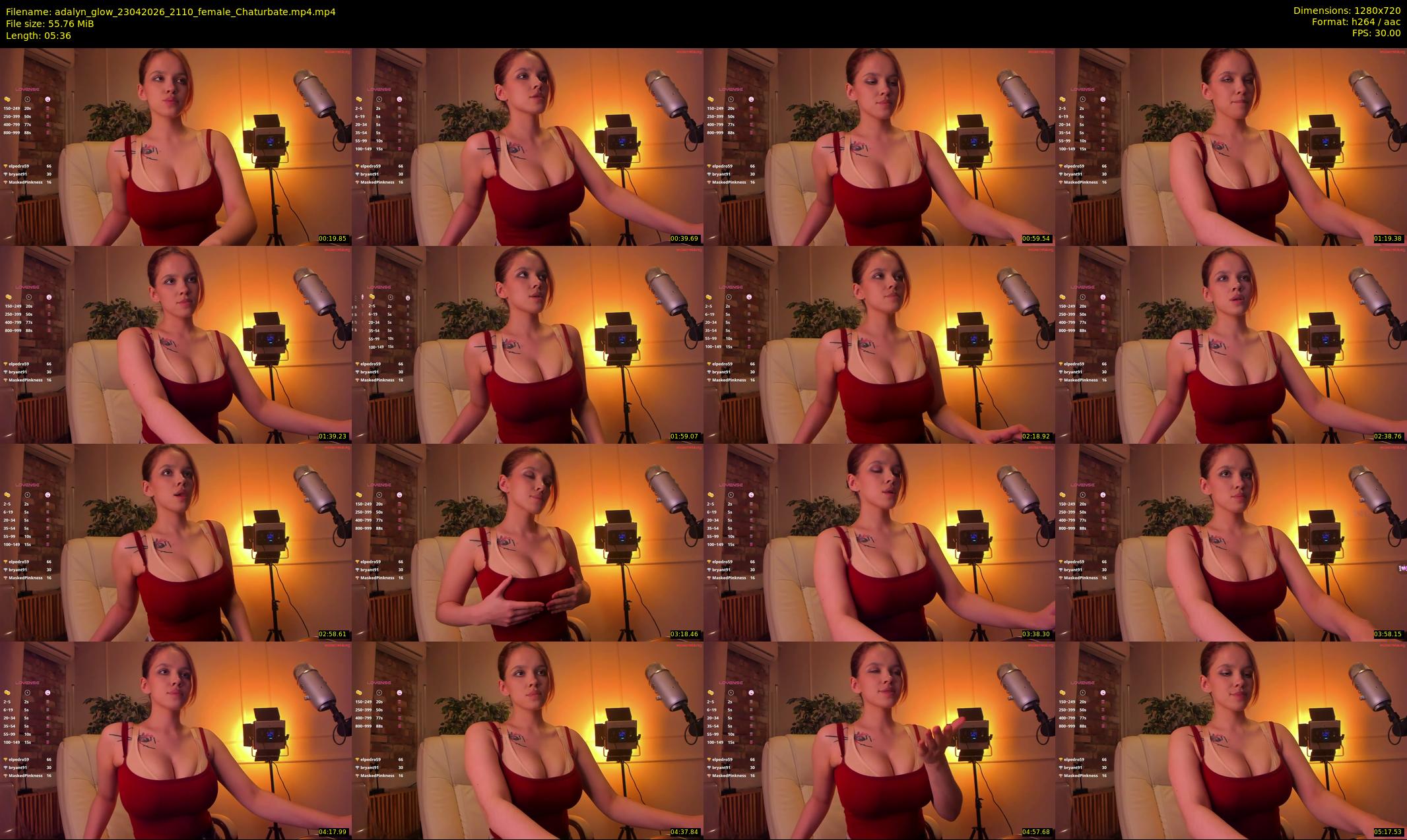 adalyn_glow — 6 minute Chaturbate female cam show recording, 720p, Apr 23, 2026