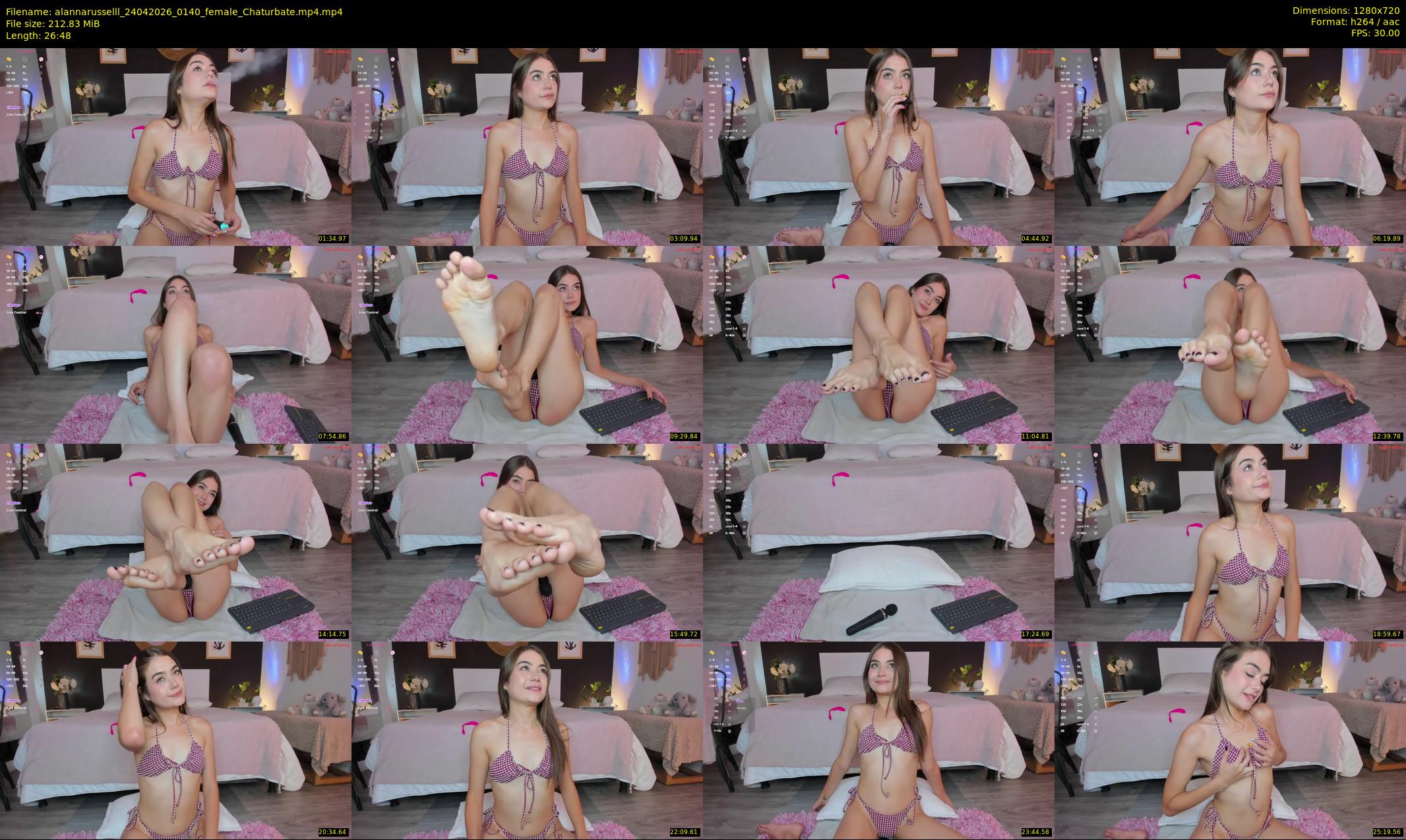 alannarusselll — 27 minute Chaturbate female cam show recording, 720p, Apr 24, 2026