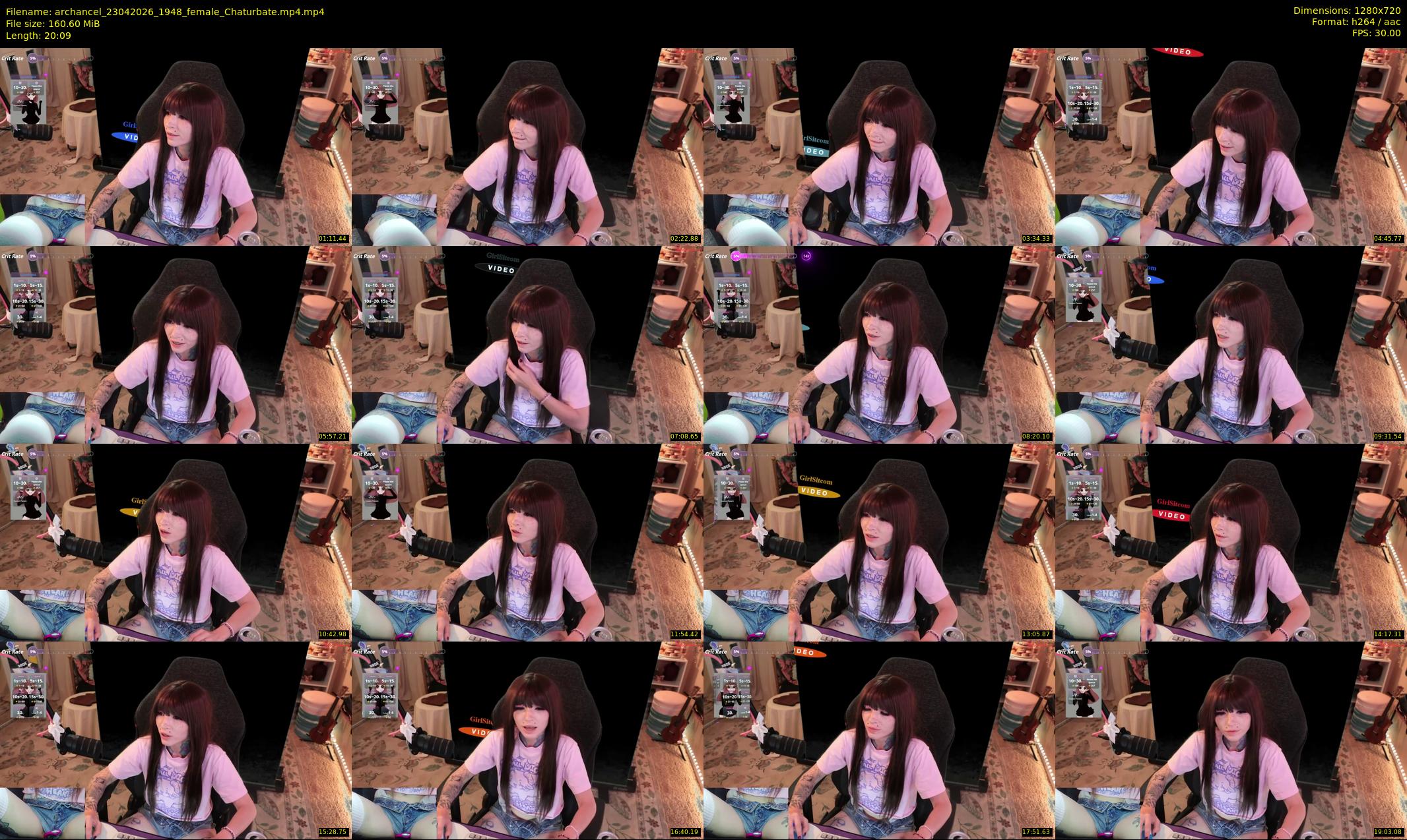 archancel — 21 minute Chaturbate female cam show recording, 720p, Apr 23, 2026