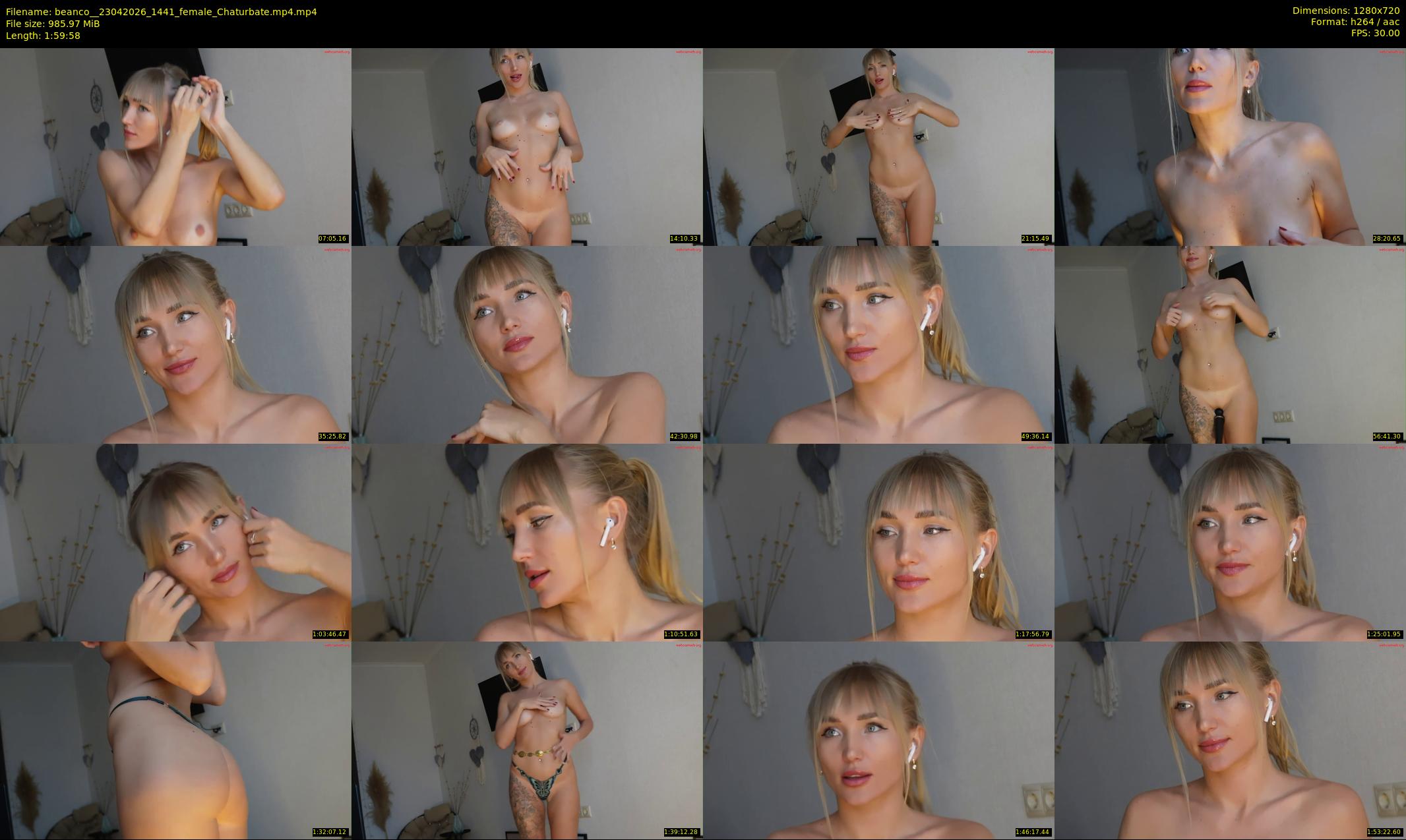 beanco_ — 120 minute Chaturbate female cam show recording, 720p, Apr 23, 2026
