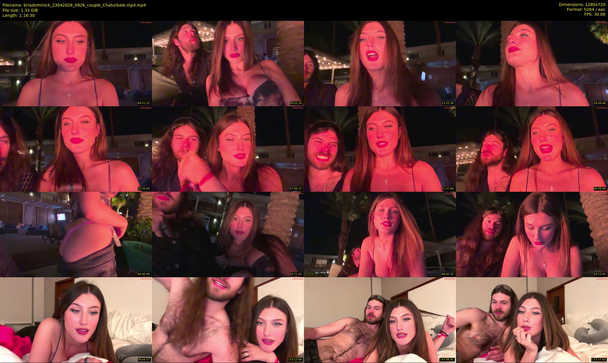 briadominick — 77 minute Chaturbate couple cam show recording, 720p, Apr 23, 2026