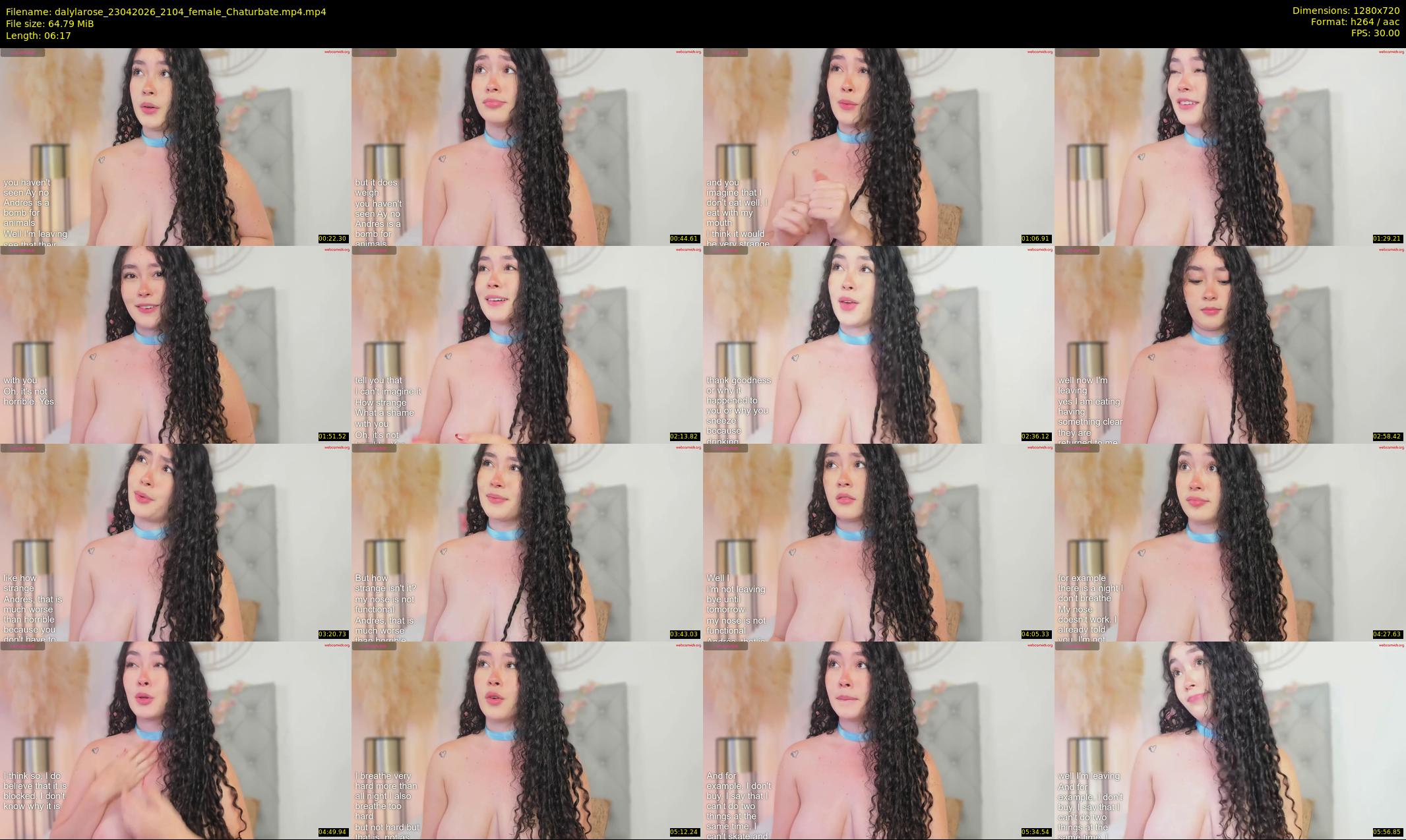 dalylarose — 7 minute Chaturbate female cam show recording, 720p, Apr 23, 2026