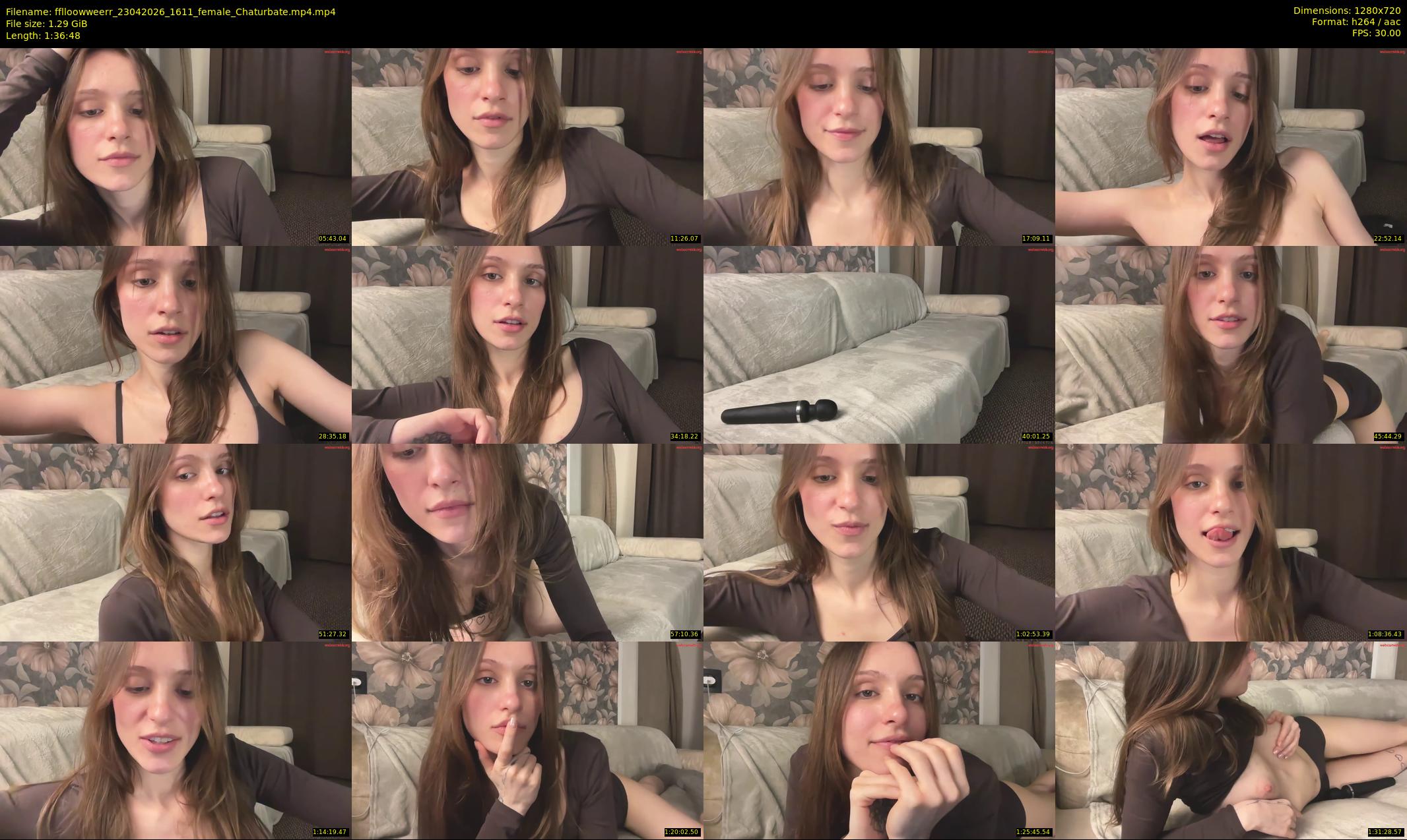 fflloowweerr — 97 minute Chaturbate couple cam show recording, 720p, Apr 23, 2026