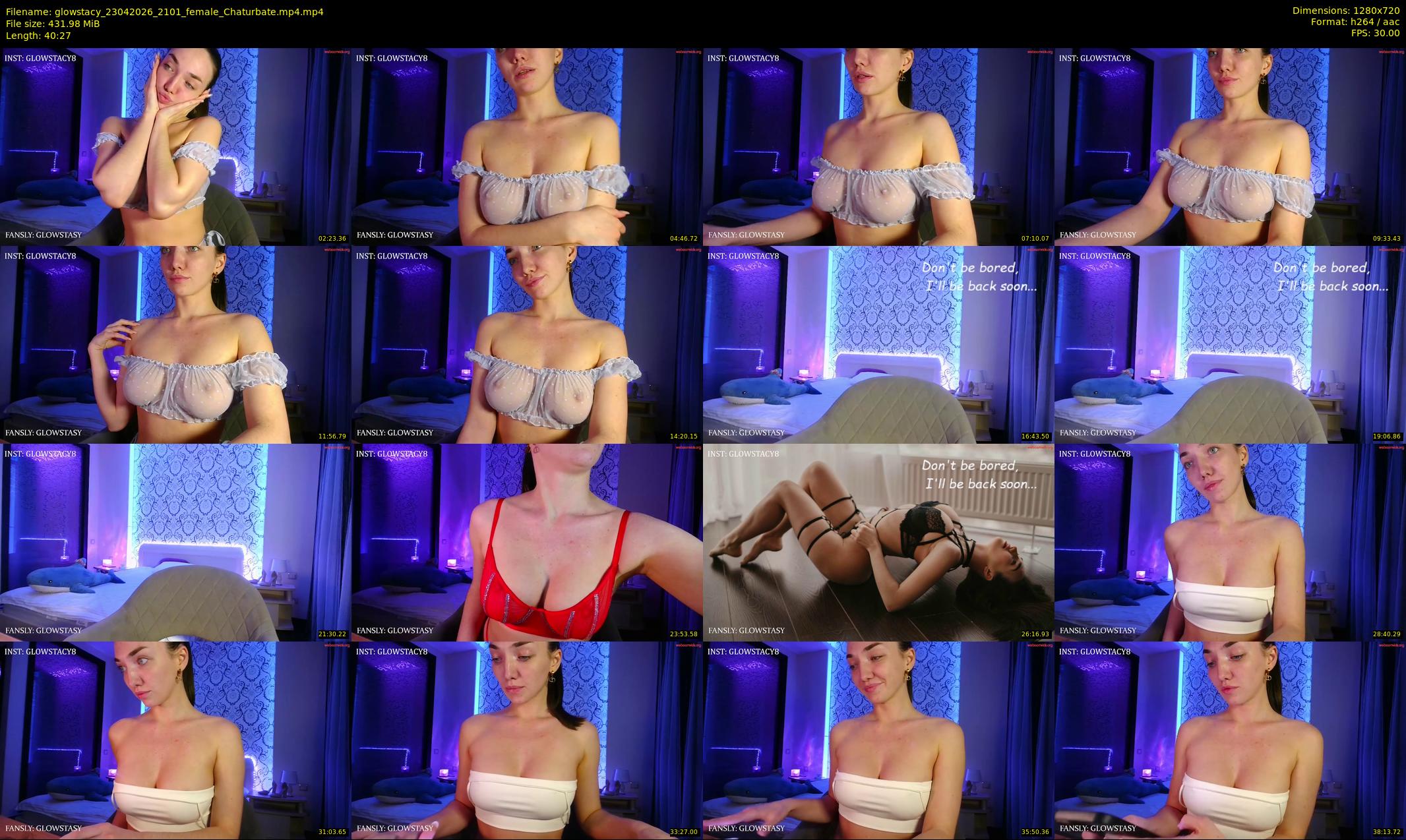 glowstacy — 41 minute Chaturbate female cam show recording, 720p, Apr 23, 2026