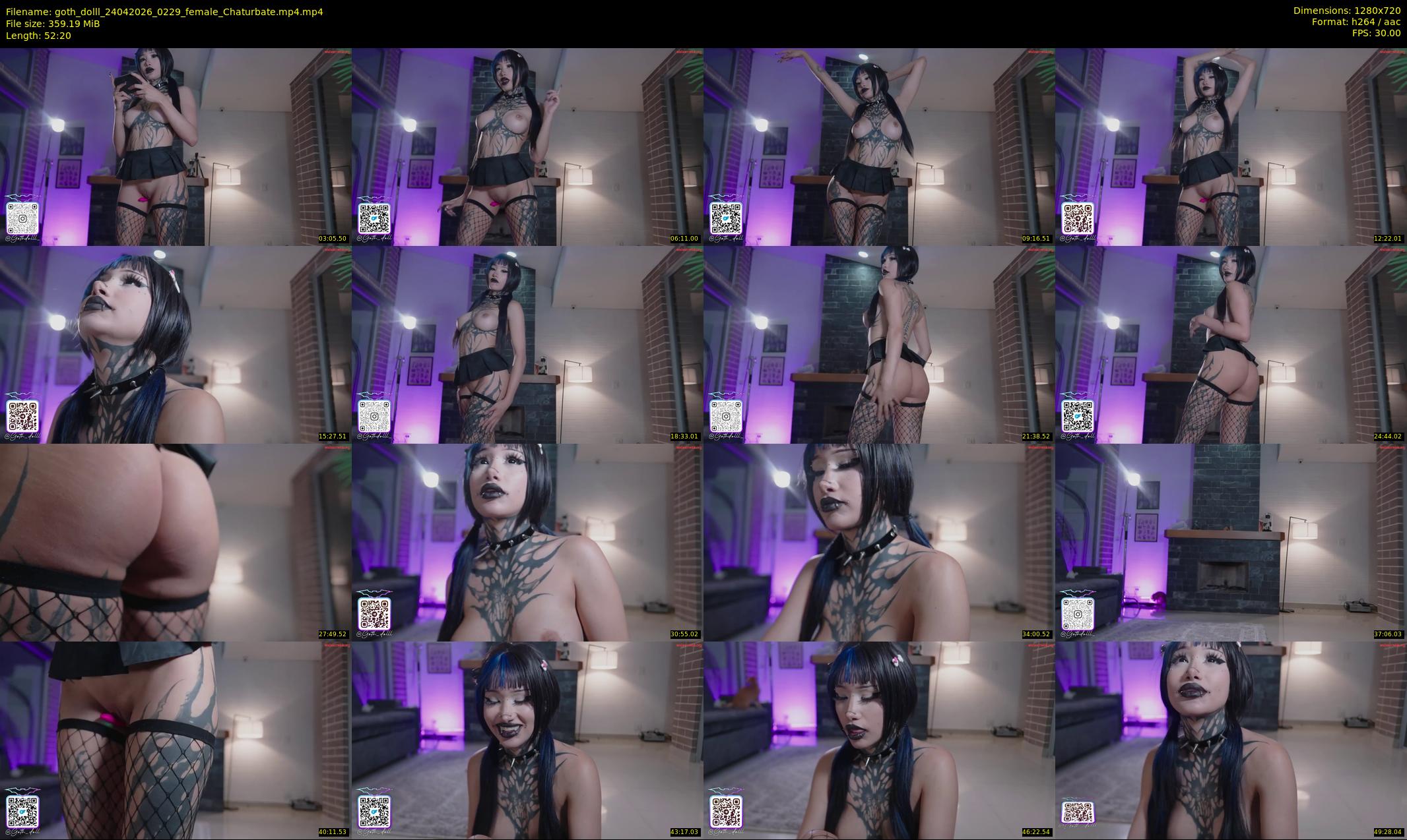 goth_dolll — 53 minute Chaturbate female cam show recording, 720p, Apr 24, 2026