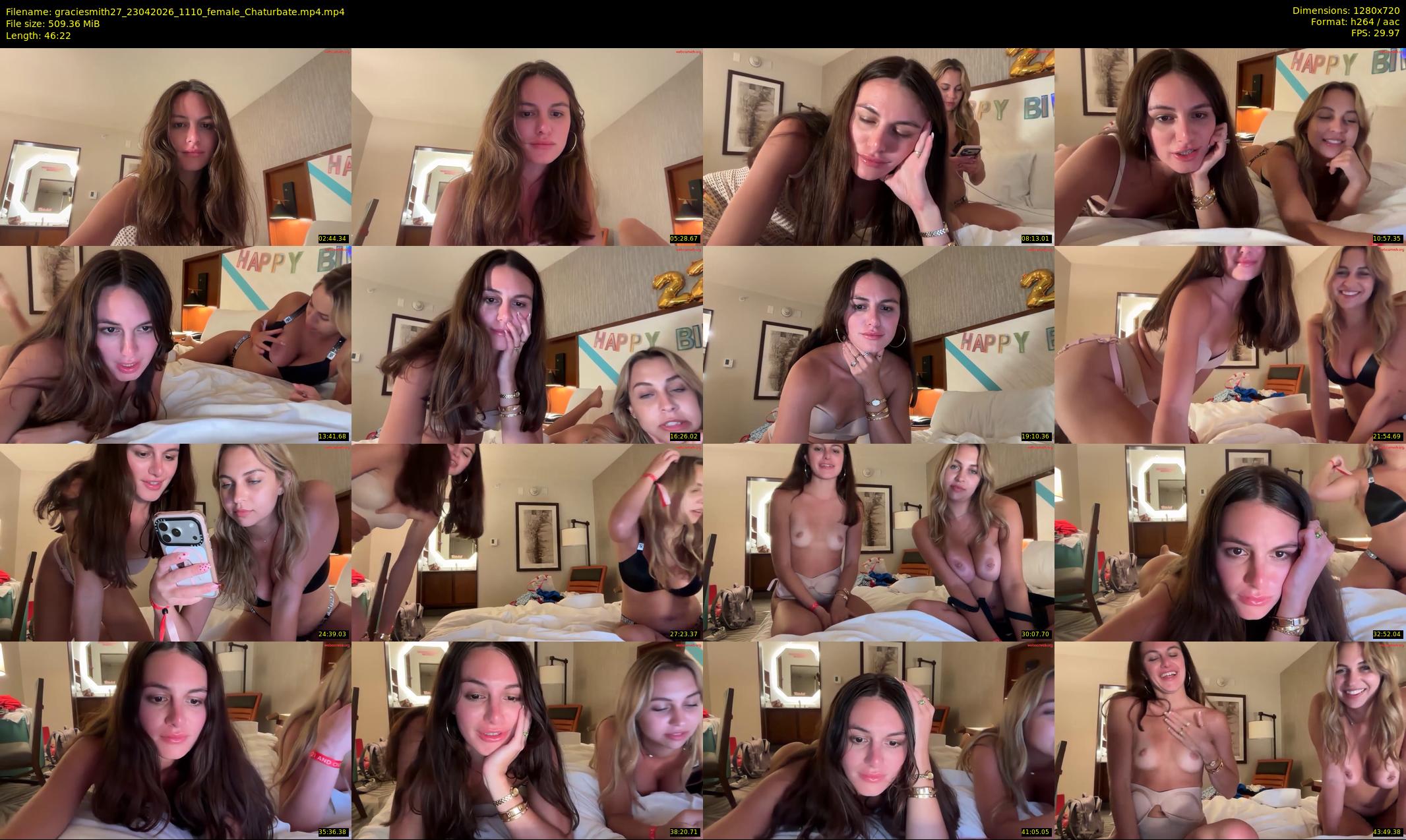 graciesmith27 — 47 minute Chaturbate female cam show recording, 720p, Apr 23, 2026
