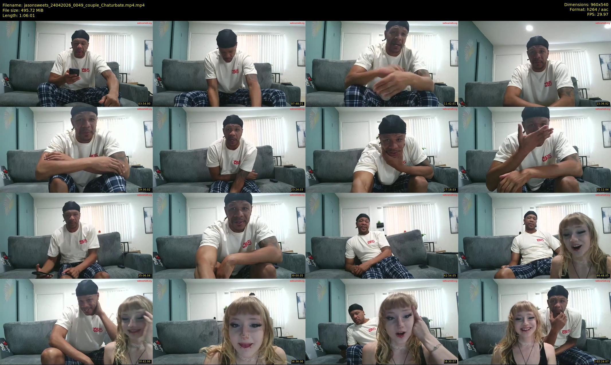 jasonsweets — 67 minute Chaturbate couple cam show recording, 480p, Apr 24, 2026