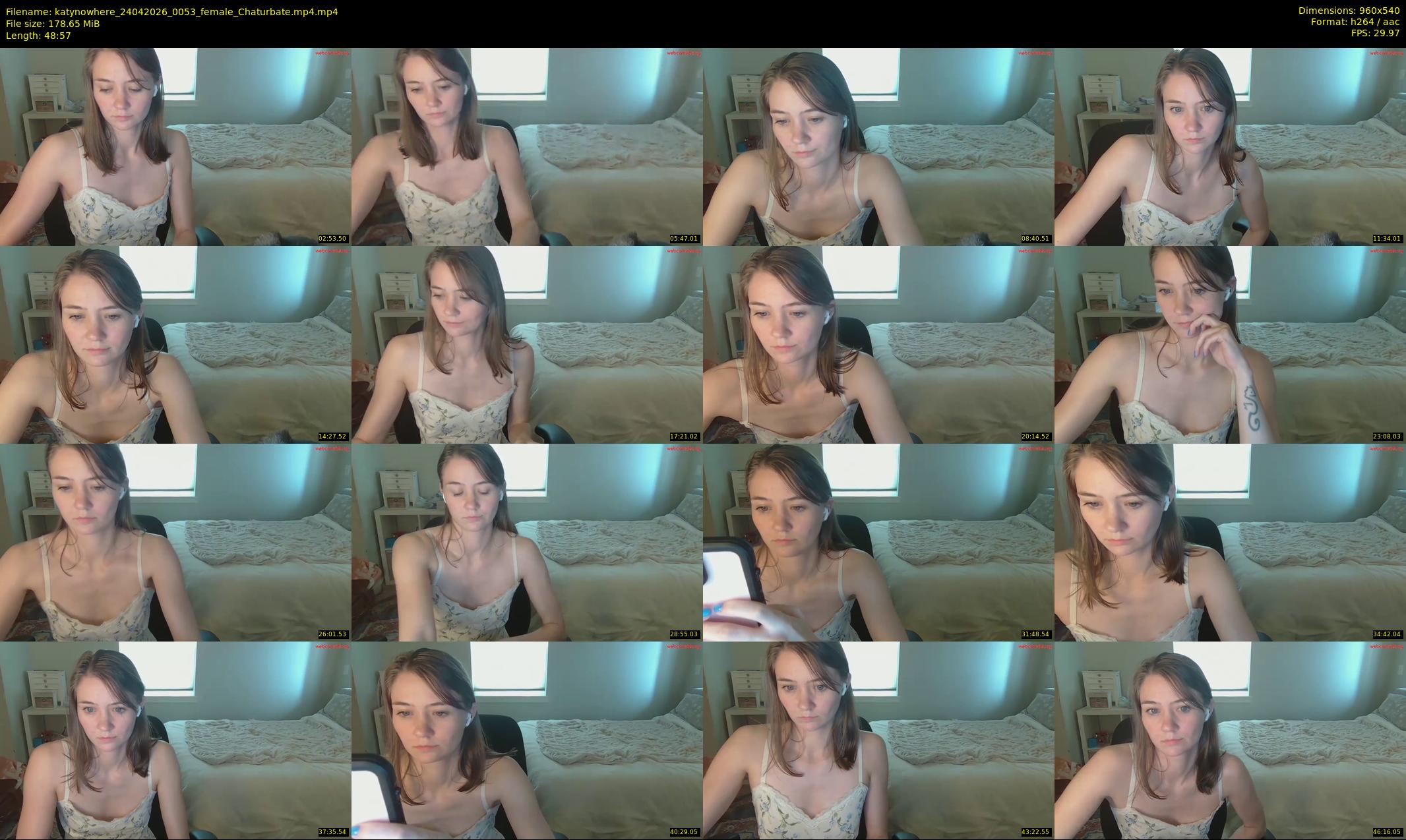 katynowhere — 49 minute Chaturbate female cam show recording, 480p, Apr 24, 2026