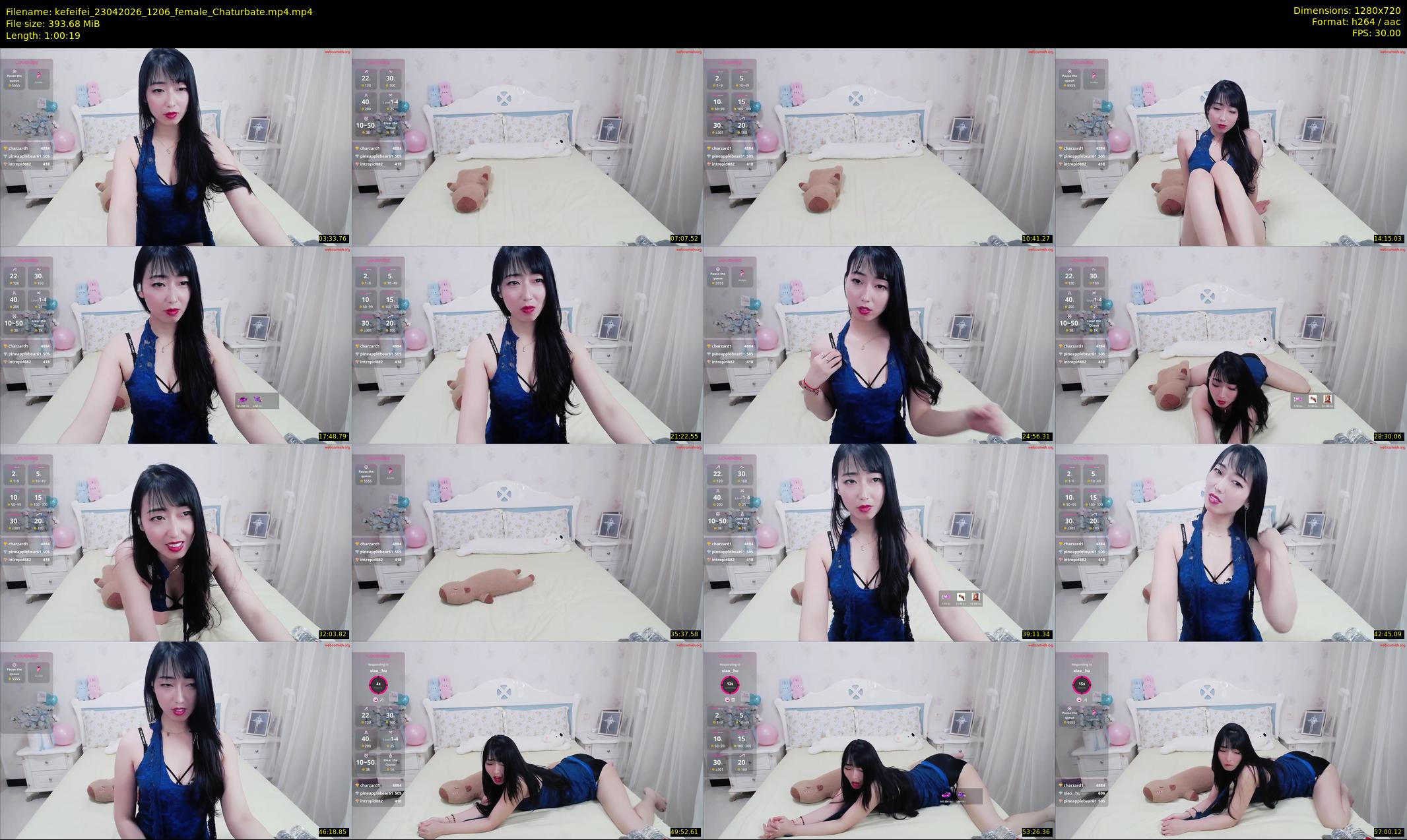 kefeifei — 61 minute Chaturbate female cam show recording, 720p, Apr 23, 2026