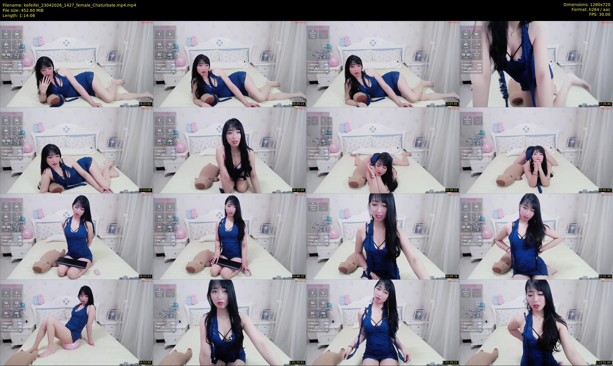 kefeifei — 75 minute Chaturbate female cam show recording, 720p, Apr 23, 2026