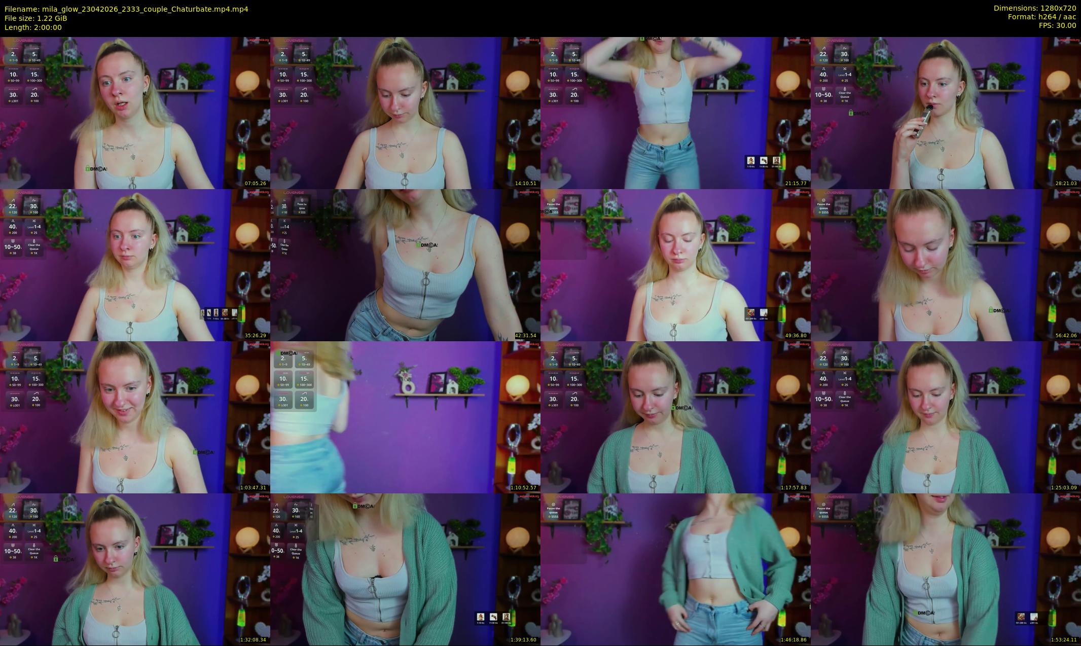 mila_glow — 120 minute Chaturbate female cam show recording, 720p, Apr 23, 2026