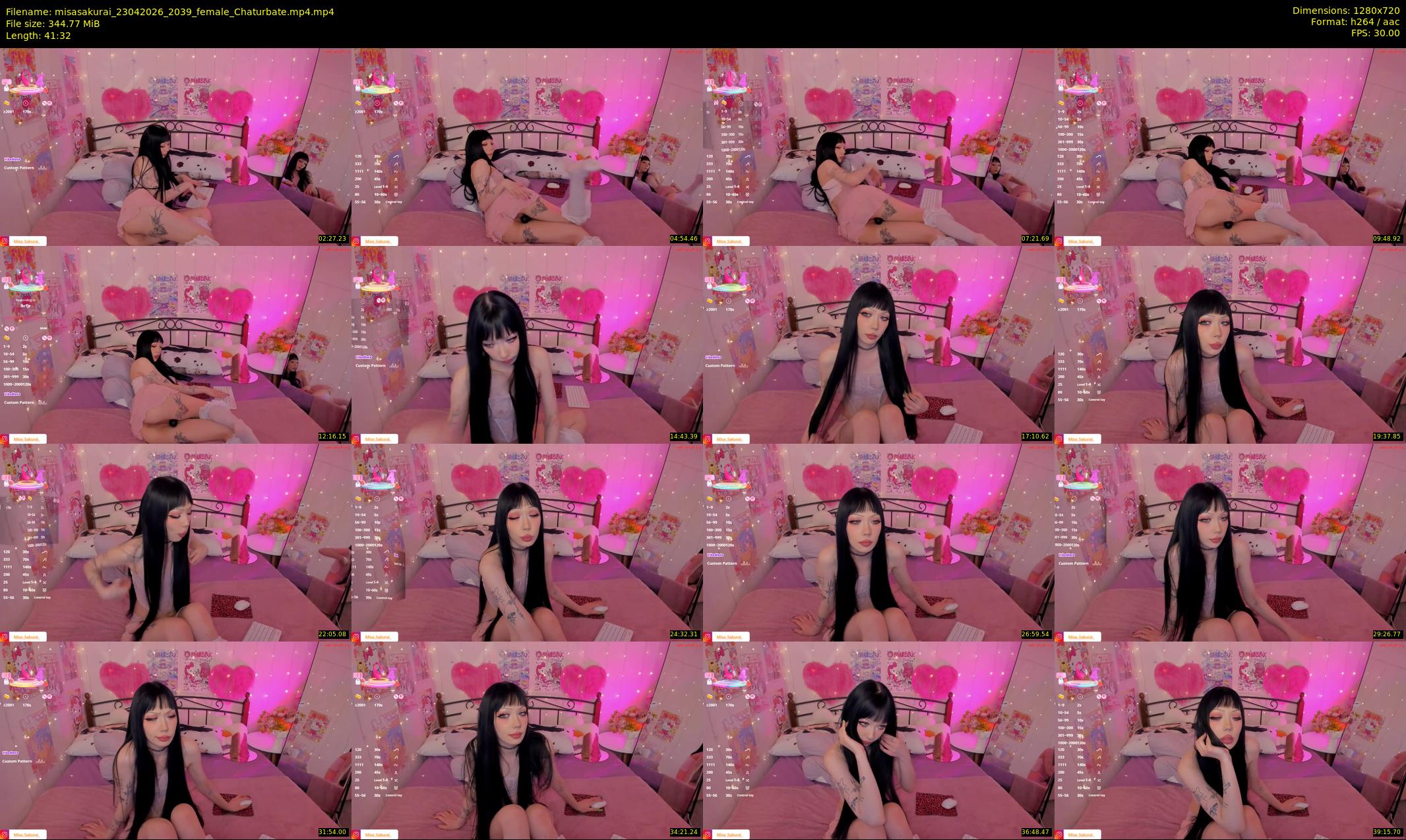 misasakurai — 42 minute Chaturbate female cam show recording, 720p, Apr 23, 2026