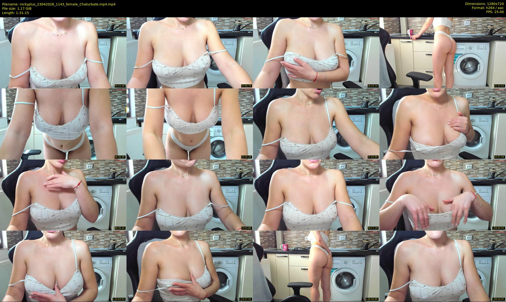 nickyplus — 92 minute Chaturbate couple cam show recording, 720p, Apr 23, 2026