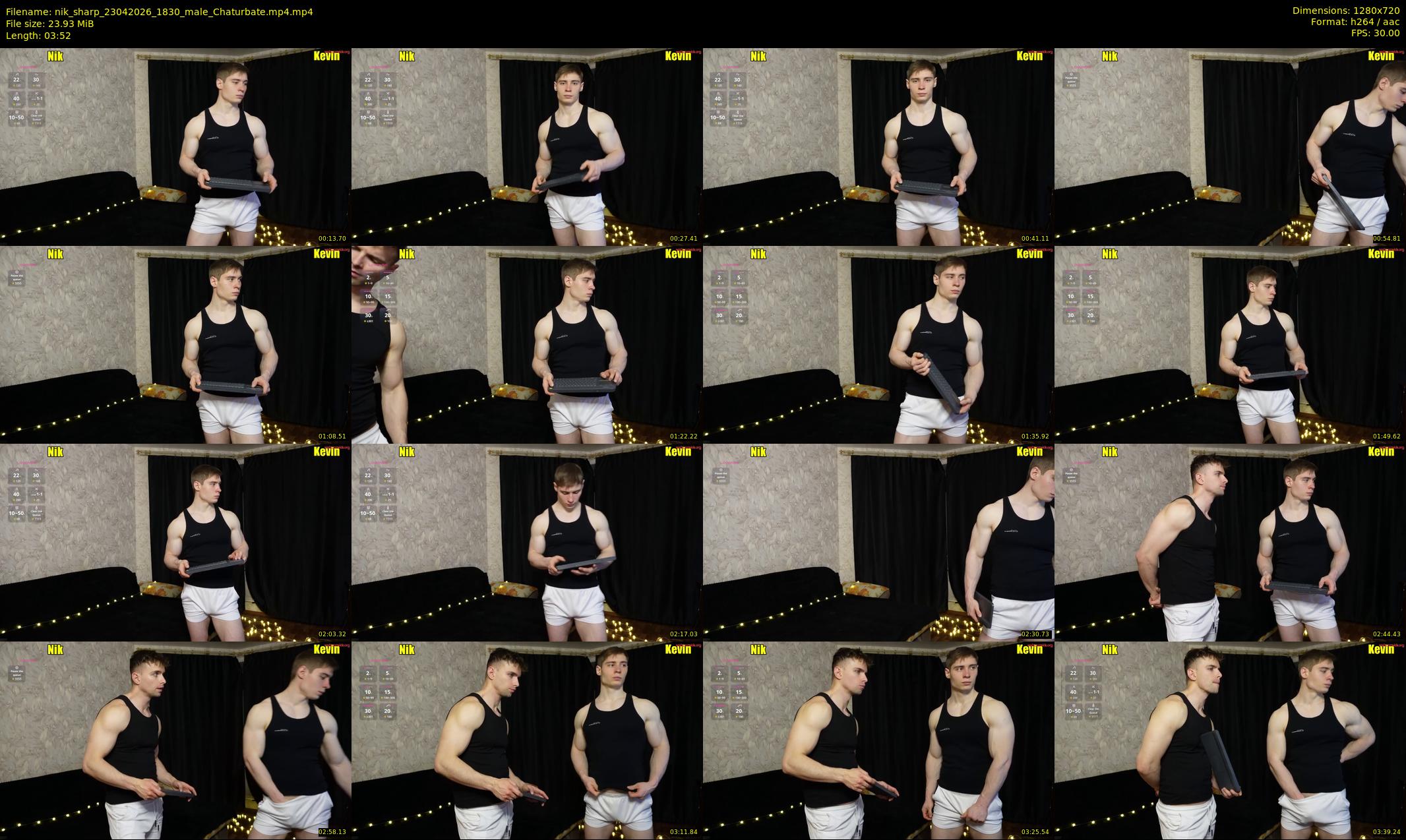 nik_sharp — 4 minute Chaturbate male cam show recording, 720p, Apr 23, 2026