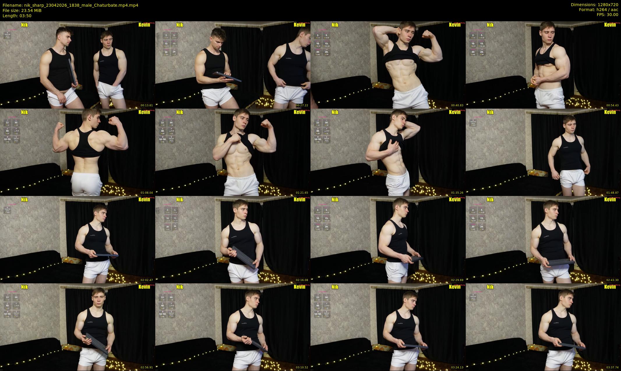 nik_sharp — 4 minute Chaturbate male cam show recording, 720p, Apr 23, 2026