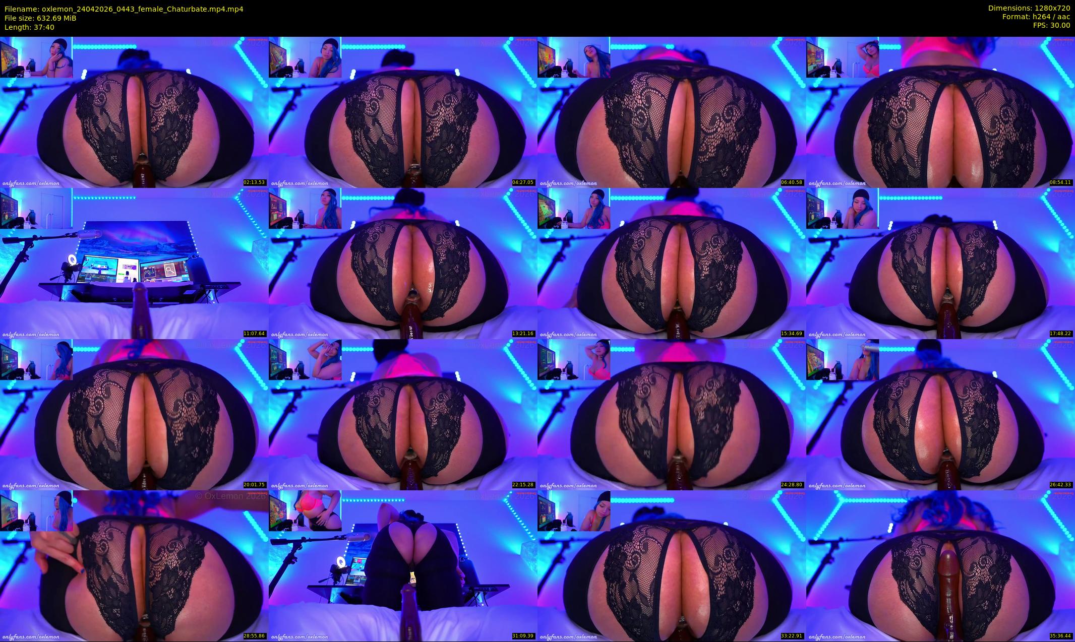 oxlemon — 38 minute Chaturbate female cam show recording, 720p, Apr 24, 2026