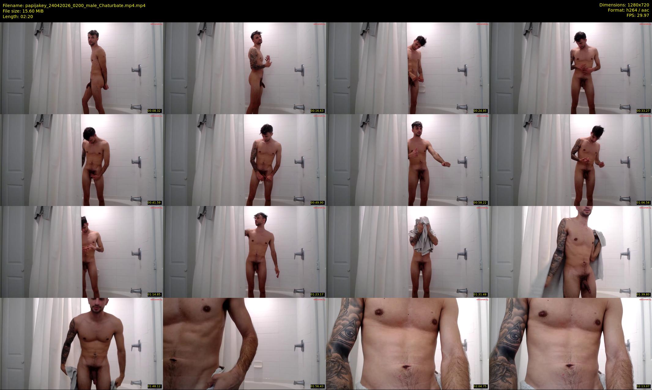 papijakey — 3 minute Chaturbate male cam show recording, 720p, Apr 24, 2026