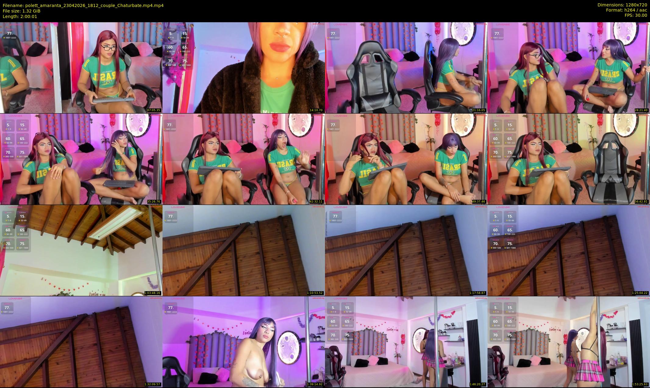 polett_amaranta — 121 minute Chaturbate couple cam show recording, 720p, Apr 23, 2026