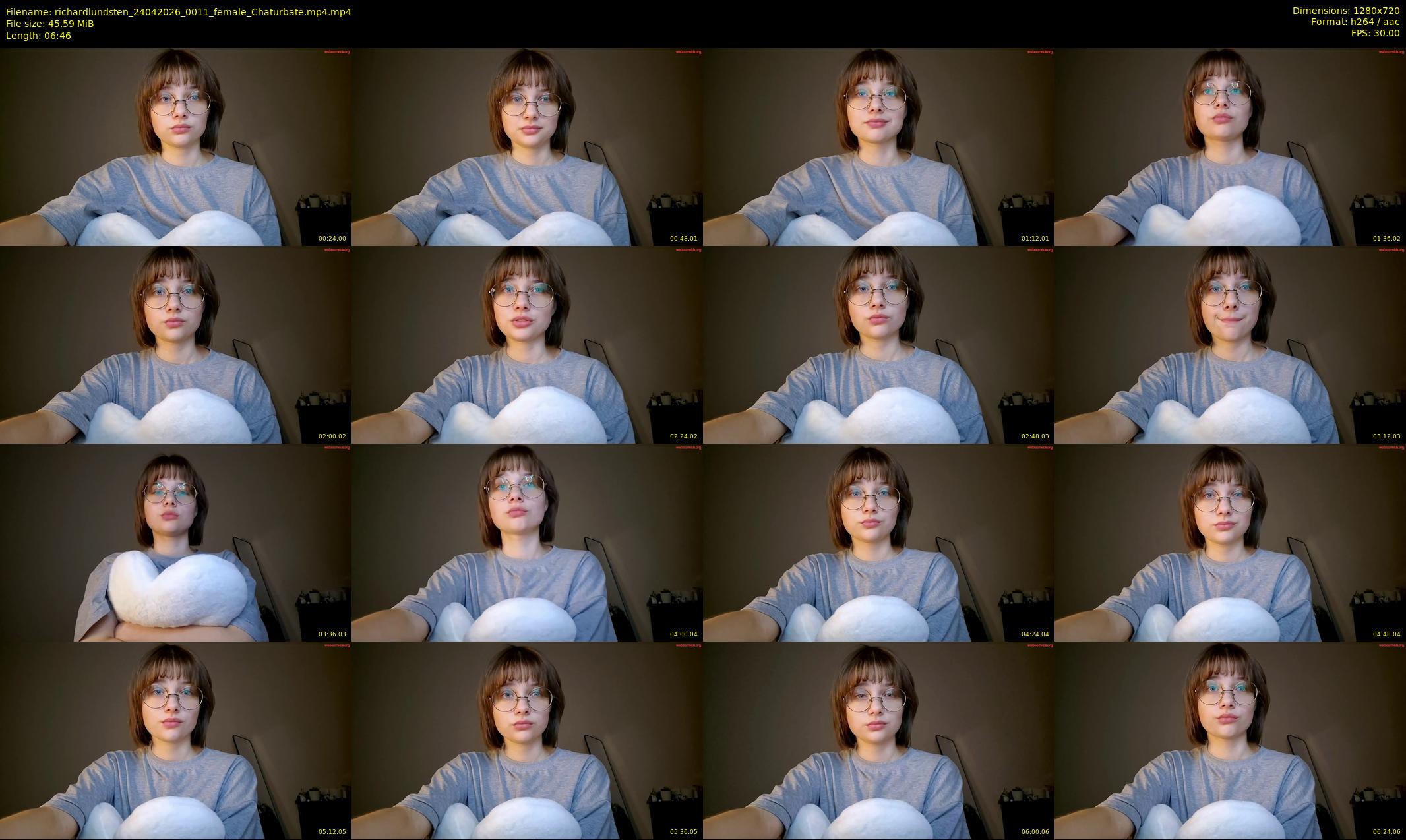 richardlundsten — 7 minute Chaturbate female cam show recording, 720p, Apr 24, 2026