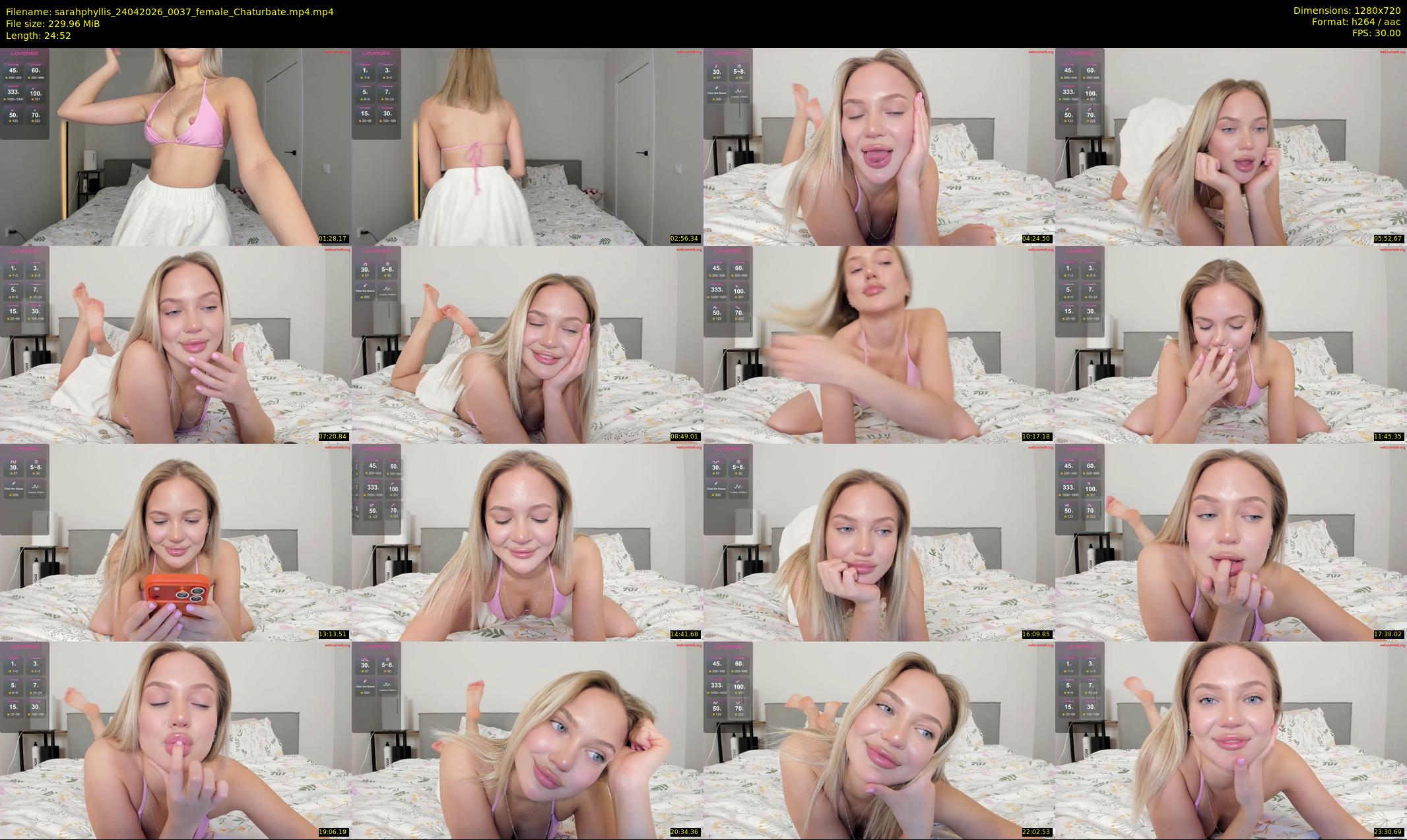 sarahphyllis — 25 minute Chaturbate female cam show recording, 720p, Apr 24, 2026
