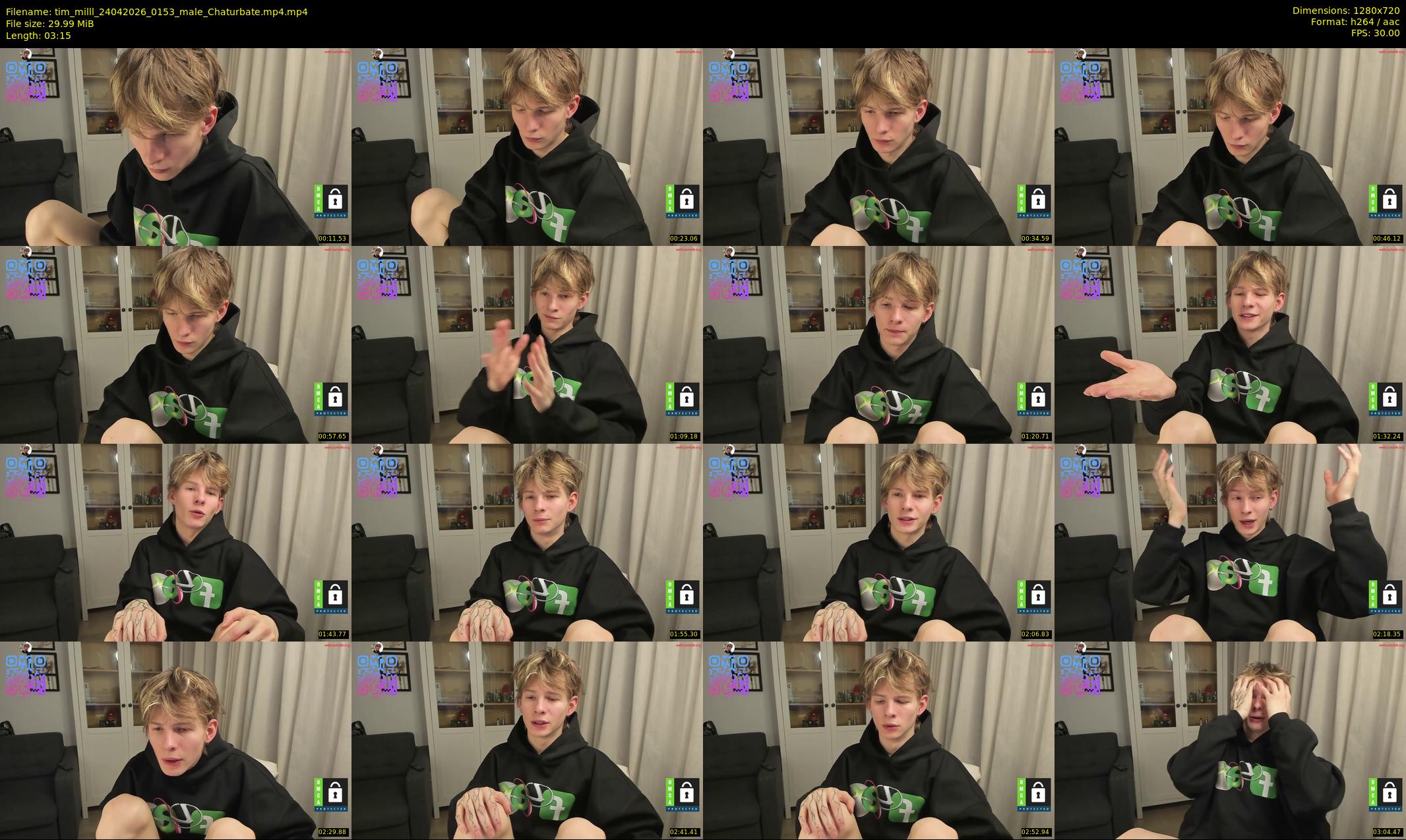 tim_milll — 4 minute Chaturbate male cam show recording, 720p, Apr 24, 2026
