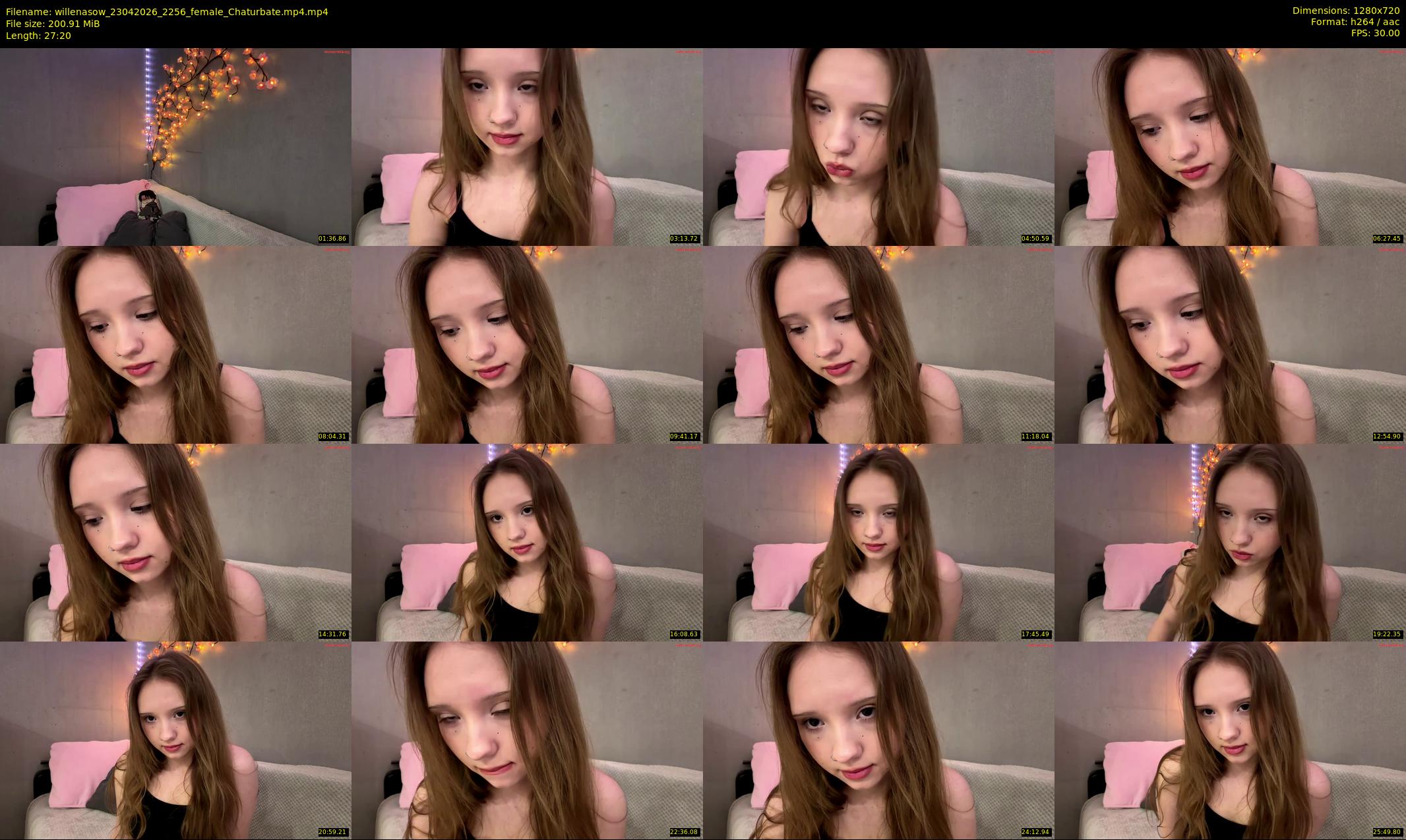 willenasow — 28 minute Chaturbate female cam show recording, 720p, Apr 23, 2026
