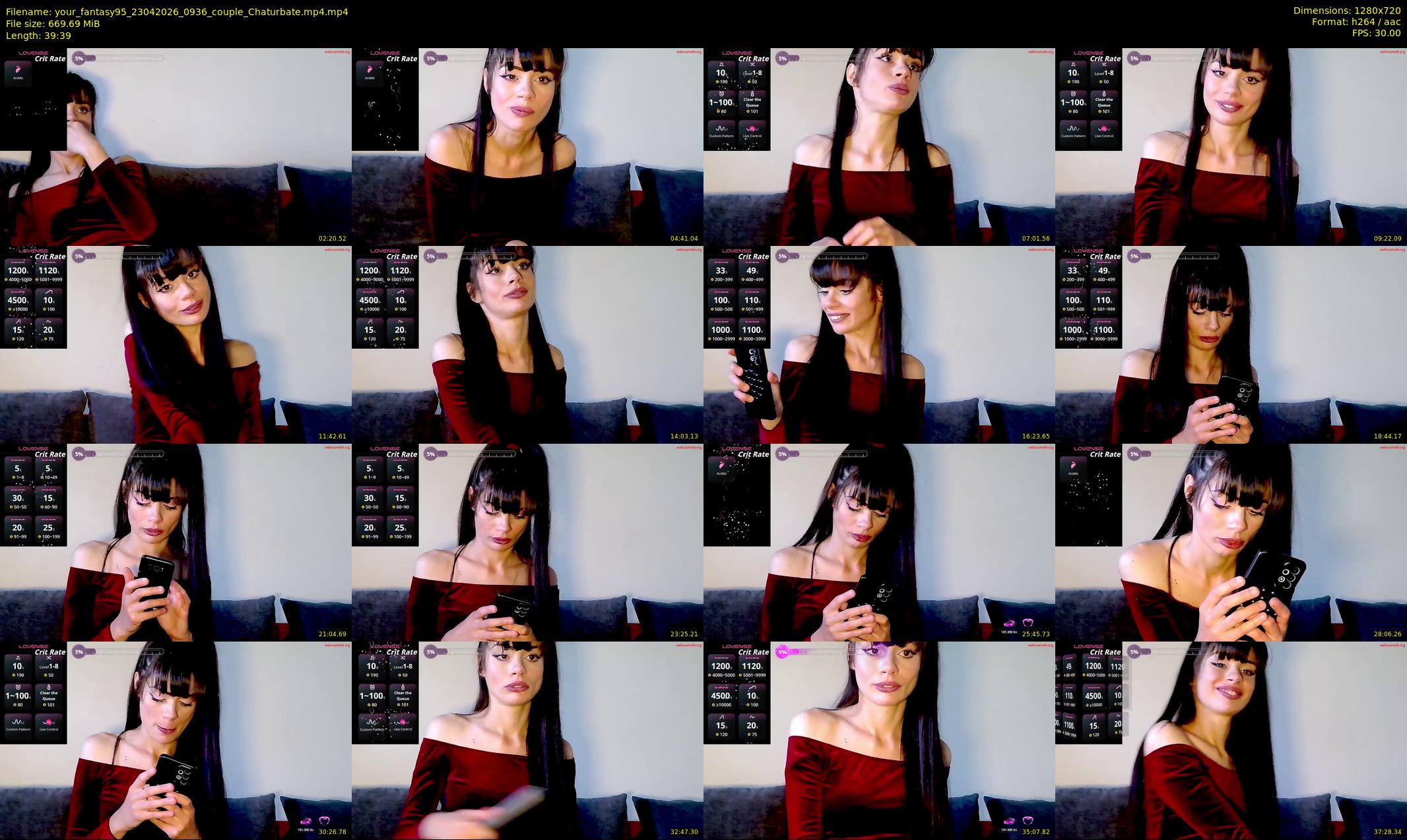 your_fantasy95 — 40 minute Chaturbate couple cam show recording, 720p, Apr 23, 2026