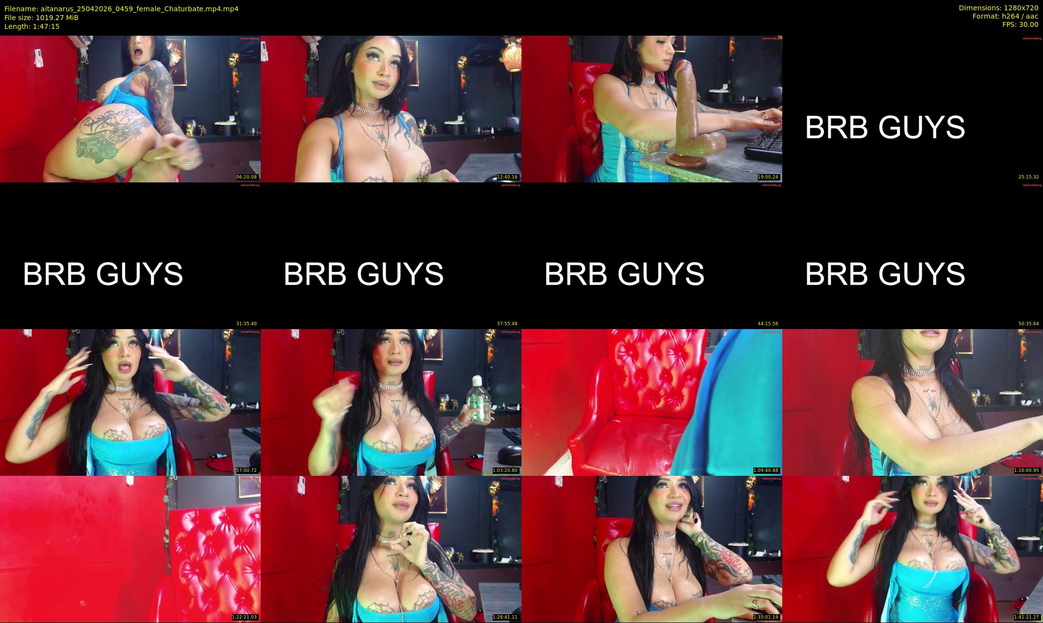 aitanarus — 108 minute Chaturbate female cam show recording, 720p, Apr 25, 2026