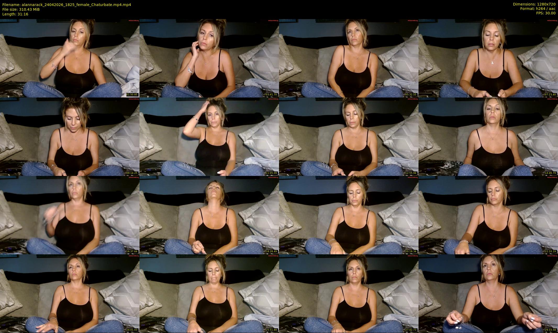 alannarack — 32 minute Chaturbate female cam show recording, 720p, Apr 24, 2026