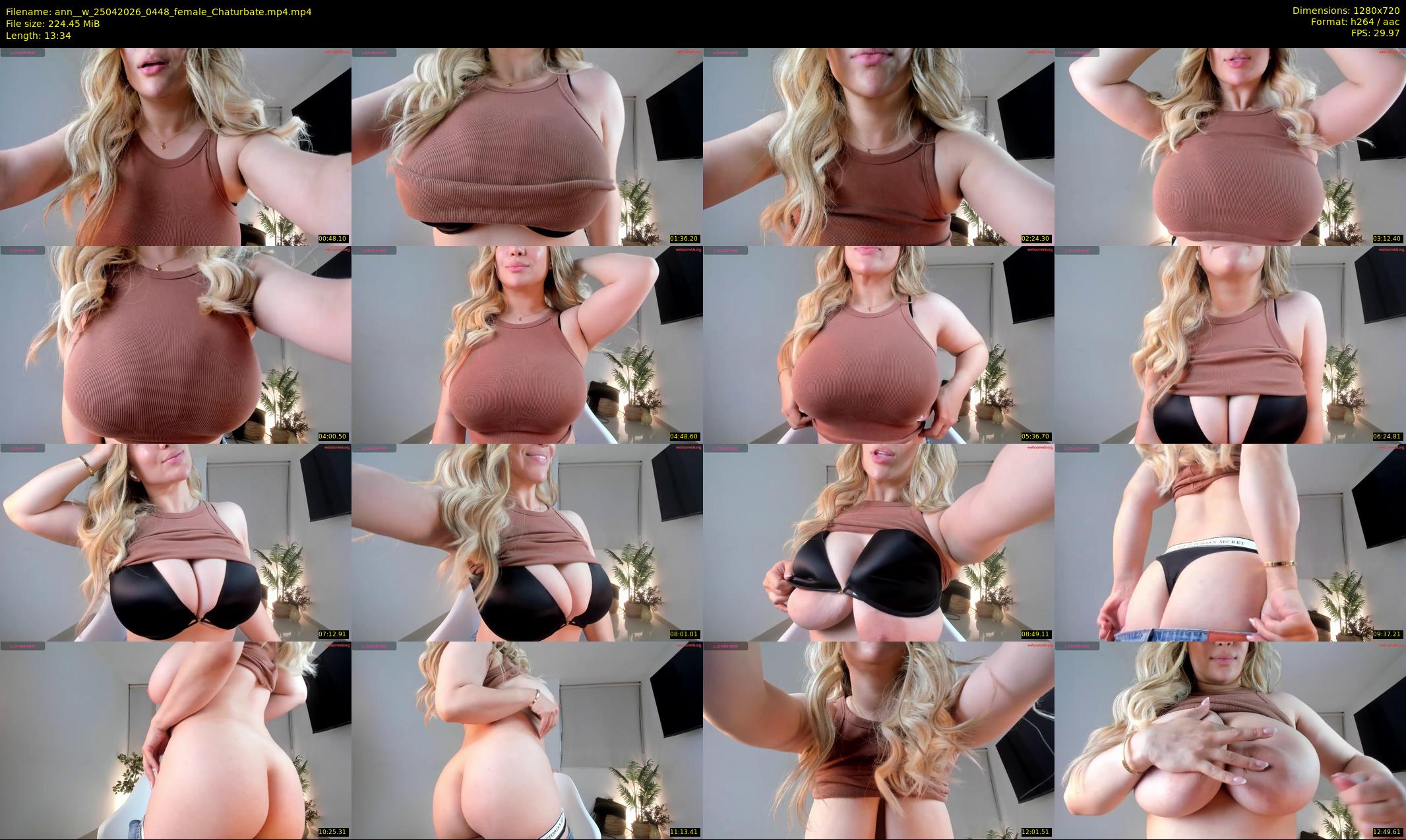 ann__w — 14 minute Chaturbate female cam show recording, 720p, Apr 25, 2026